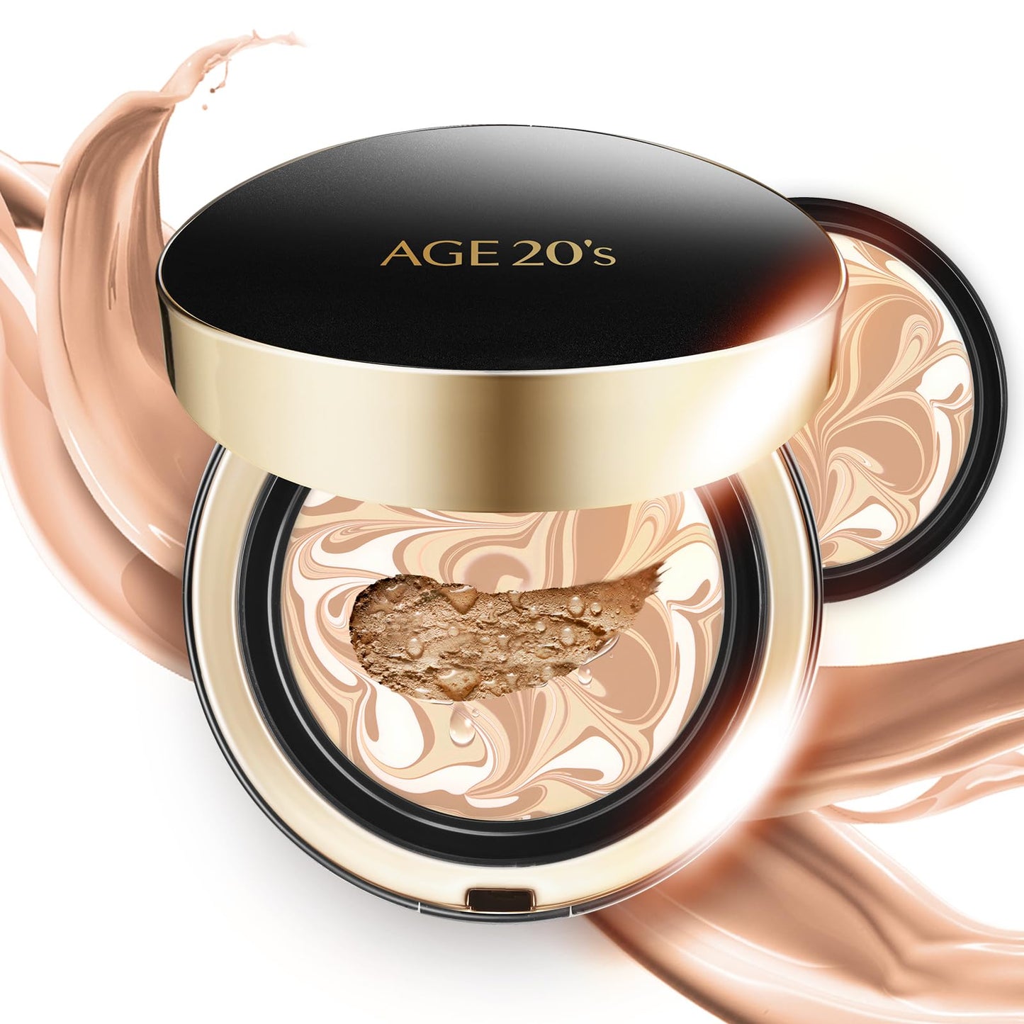 AGE 20's Signature Intense Cover Cushion Foundation #21 Light Beige + LUNA Long Lasting Makeup Setting Fixer Spray