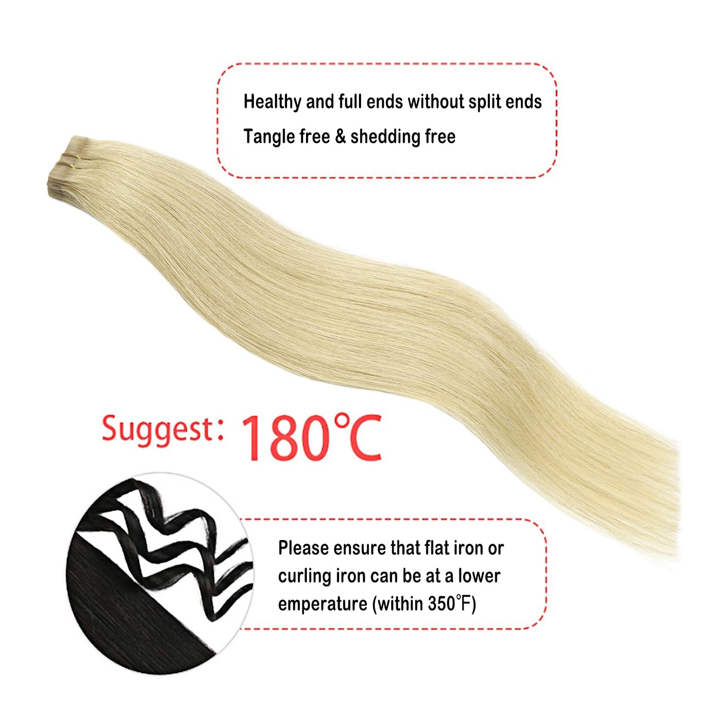 Tape In Human Hair Extensions Remy Human Hair Extensions 22 In #60 Platinum Blonde 22inch 60g 20pcs Invisible Seamless Skin Weft