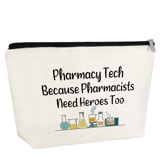 Pharmacy Technician Gifts Pharmacist Gifts for Women Makeup Bag Medical School Graduation Birthday Gift for Nurse Pharmacy Student Rx Cosmetic Bags Thank You Christmas Gift for Pharmacist Travel Pouch