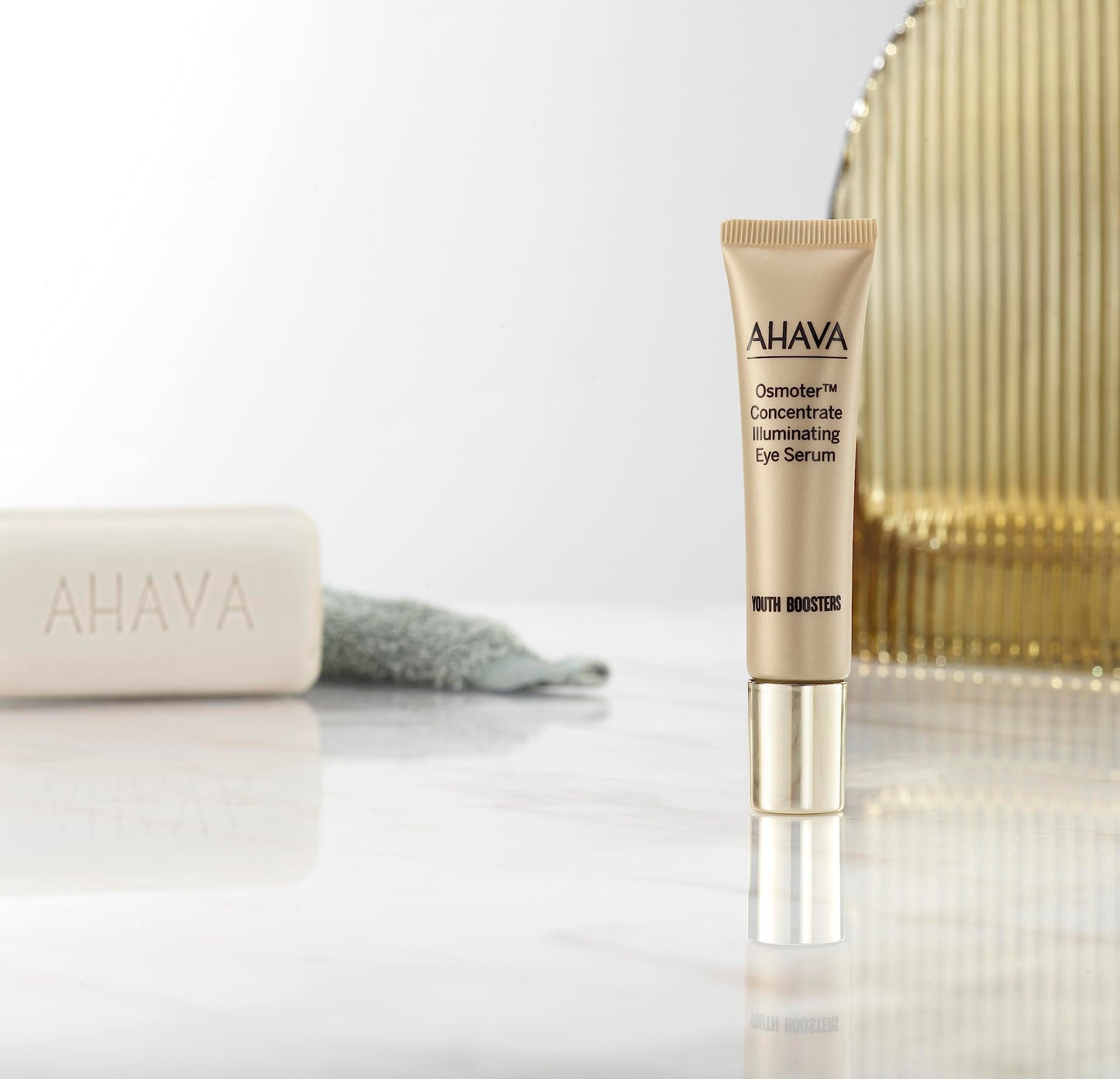 AHAVA Osmoter Concentrate Illuminating Eye Serum - Silky Serum to Boost Eyes’ Youthfulness & Revitalization, Enhances Luminosity, Reduces Dark Circles, with Exclusive Osmoter X3 & Caffeine, 0.5 Fl.Oz