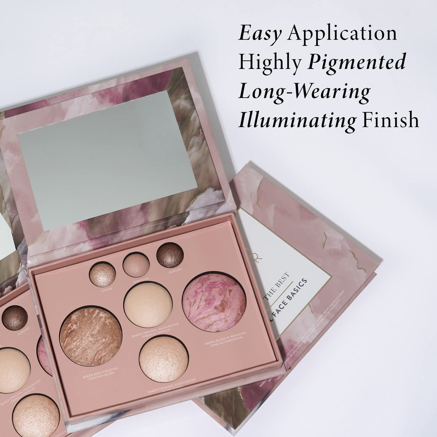 LAURA GELLER NEW YORK Baked Starter Kit: Baked Balance-n-Brighten Powder Foundation, Sand + Best of the Best Palette Blush Bronzer Highlighter Eyeshadow + Retractable Kabuki Brush