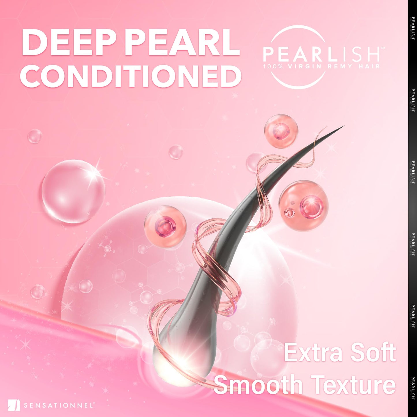 Sensationnel Pearlish Bundle BSS hair - Pearlish Bohemian Deep pearl conditioned 15a remy Beauty supply hair sew in or glue on human hair - Pearlish Bundles Bohemian (18 Inch, NATURAL)