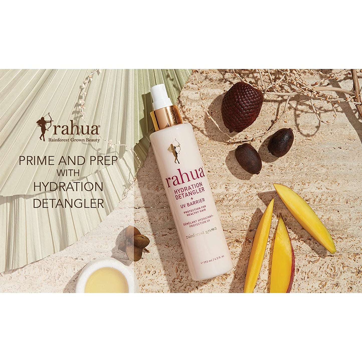 Rahua ShowerEssentials-Hydration Set Hydration Shampoo 9.3 Fl Oz, Hydration Detangler + UV Barrier, 6.5 Fl Oz, Shower Gel, 9.3 Fl Oz.