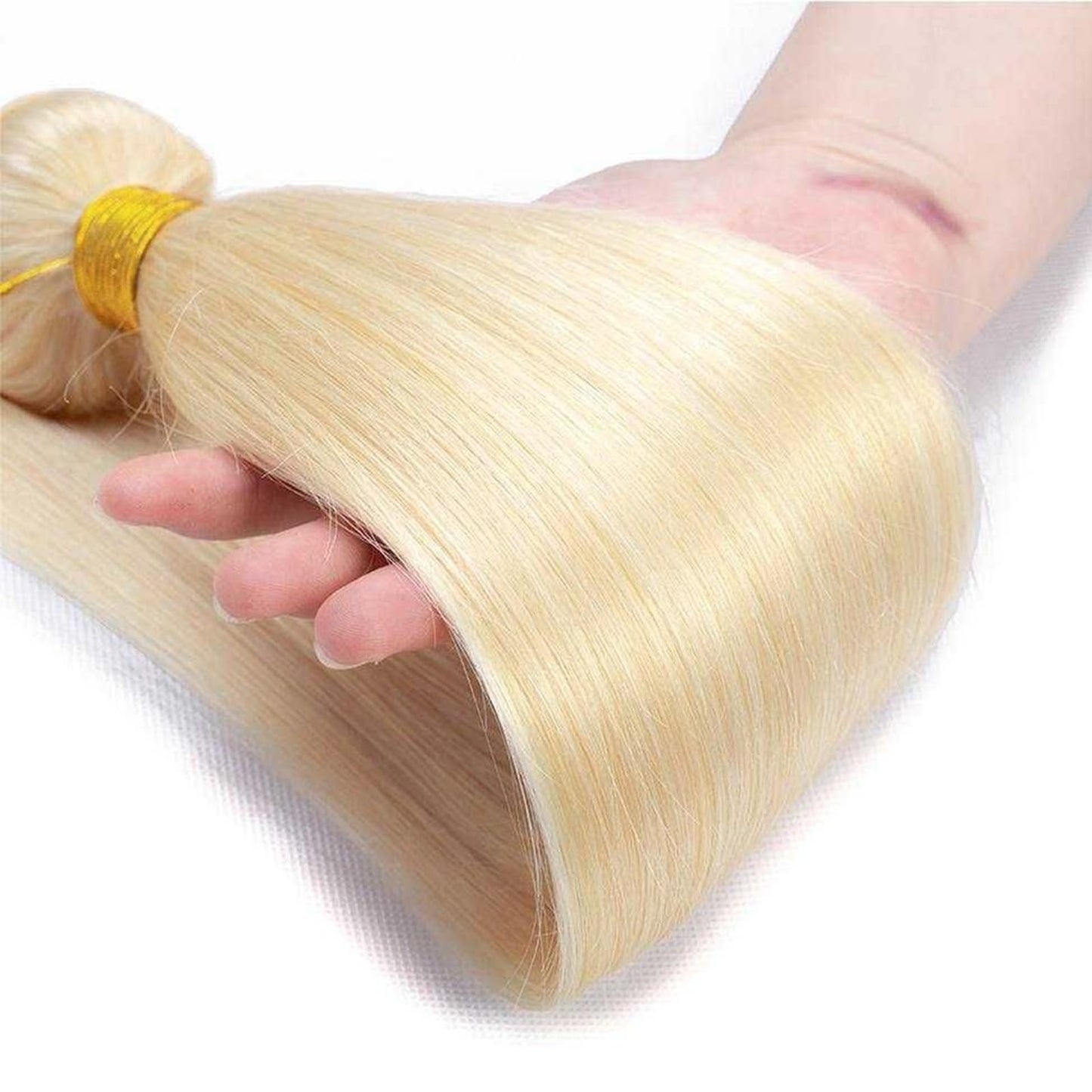 MARUVI Blonde Bundles Human Hair 613 Bundles 22 Inch 613 1 Bundle Blonde Single Bundle 12A Straight Hair Bundle 100% Russian Blonde Virgin Human Hair Weave Extensions