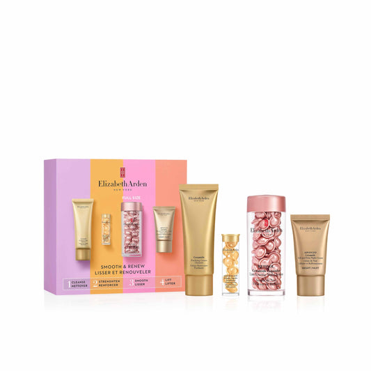 Elizabeth Arden Retinol Ceramide Capsule Serum, Fine Line and Wrinkle Erasing Face Serum, 4 Piece Gift Set