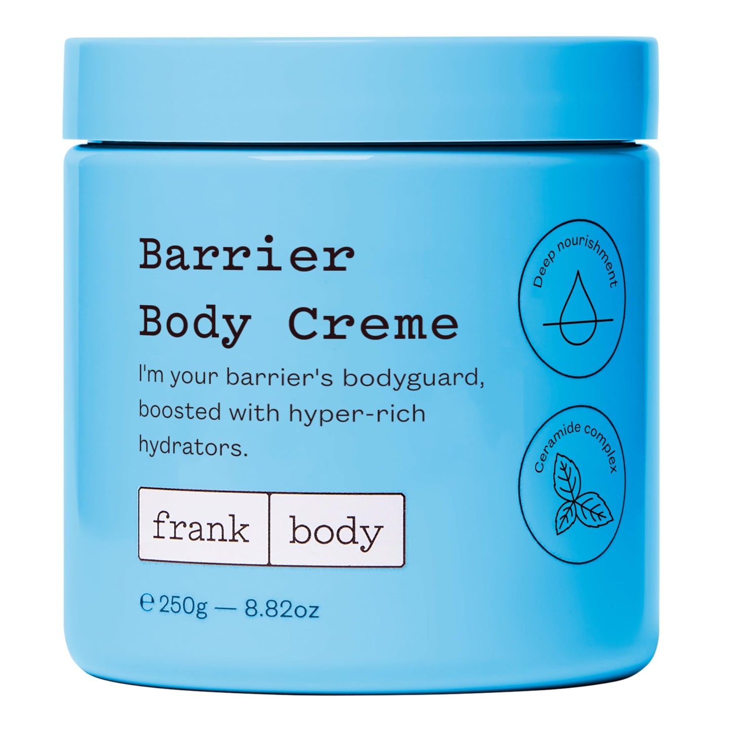 frank body Barrier Body Creme | Vegan, Cruelty Free Hydrating & Moisturising Creme |Soothe, Hydrate & Protect Your Skin Barrier With Ceramides & Panthenol | 7.77 oz / 230 mL