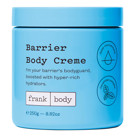 frank body Barrier Body Creme | Vegan, Cruelty Free Hydrating & Moisturising Creme |Soothe, Hydrate & Protect Your Skin Barrier With Ceramides & Panthenol | 7.77 oz / 230 mL