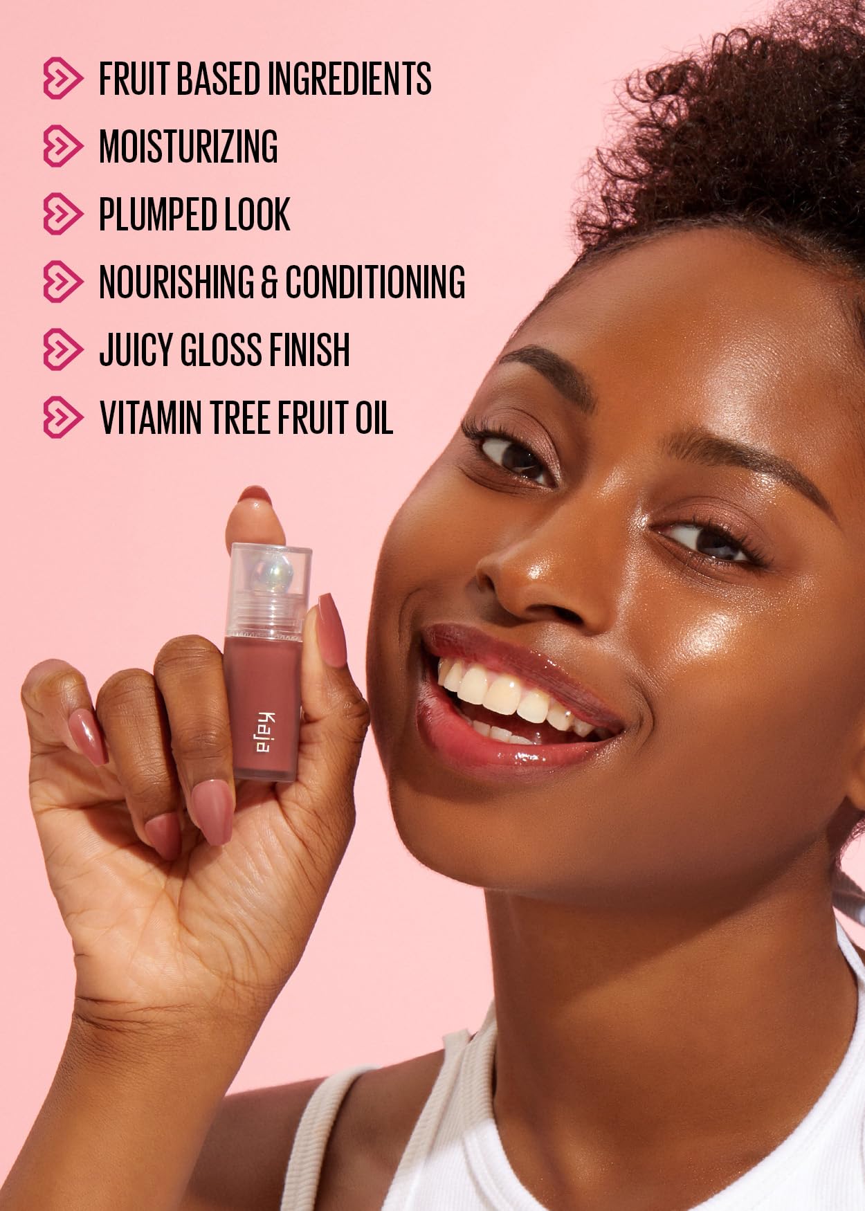 Kaja Juicy Glass Lip Plumping Oil | Hydrating, Feel Plumped and Lightweight with Vitamin Tree Fruit Oil for Glass Skin Look | 07 Fig Smoothie | Vegan, Cruelty-Free