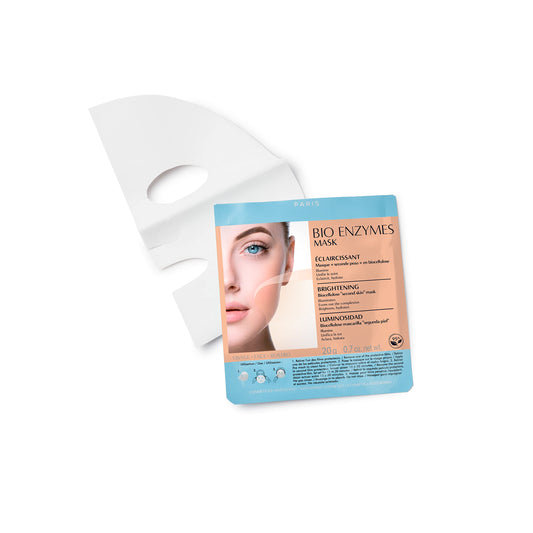 Talika Bio Enzymes Brightening Mask - Hydrating & Illuminating Face Mask - Biocellulose Regenerating Mask - Second Skin Effect Beauty Sheet Mask - 20g