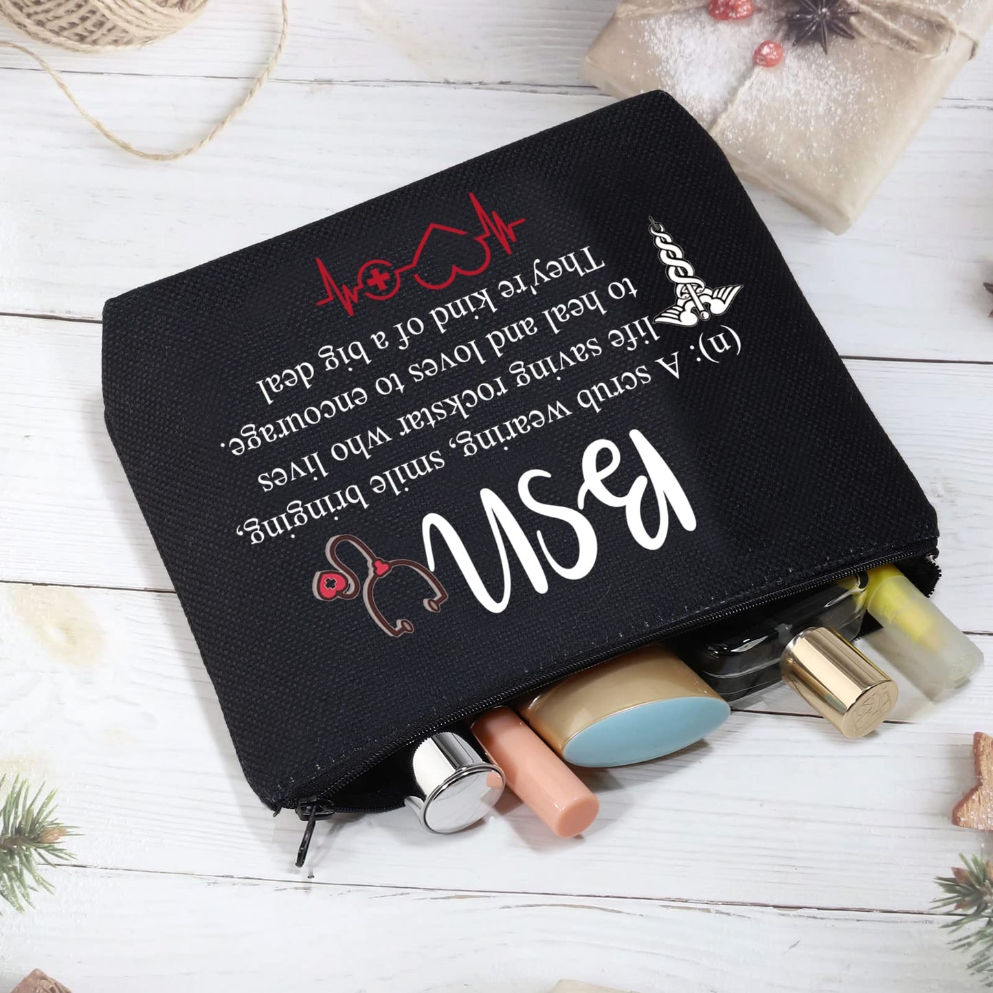 BSN Graduation Gift Cosmetic Makeup Bag for Bachelor of Science in Nursing