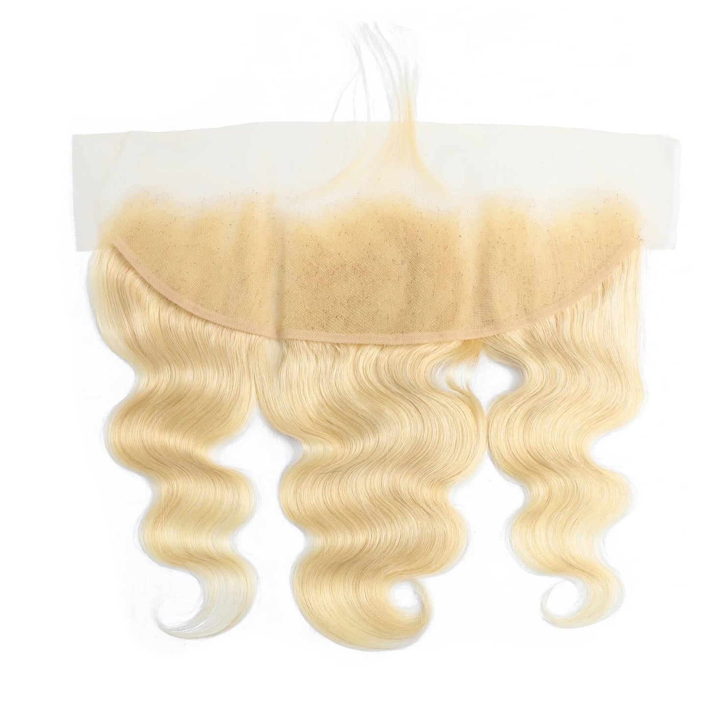 UNEED 613 Frontal 13x4 613 HD lace Frontal Blonde Transparent Lace Frontal Closure Free Part Ear To Ear Brazilian Virgin Remy Body Wave Human Hair Pre Plucked with Baby Hair Blonde Color 12 Inch