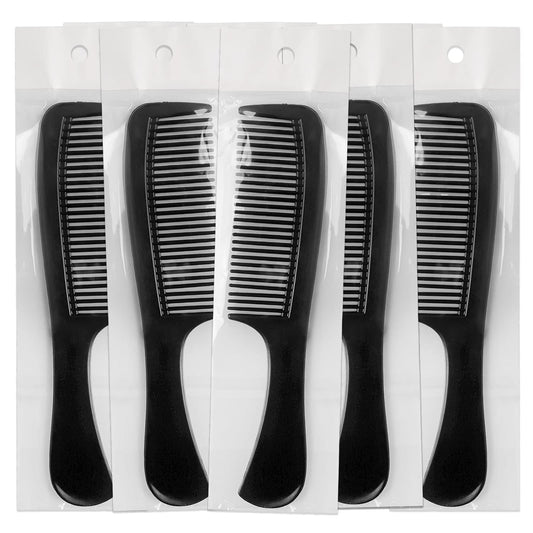 Plastic Combs, Wide Longer Teeth Design, Individually Wrapped, Bulk Combs (8 inch, 200, Count)