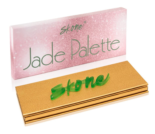 Skone Cosmetics Jade Eyeshadow Palette | Longwear Makeup Highly Pigmented Cute Matte Shimmer Natural & Nude Colors Ultra-Blendable Buildable Professional Eye Color Makeup