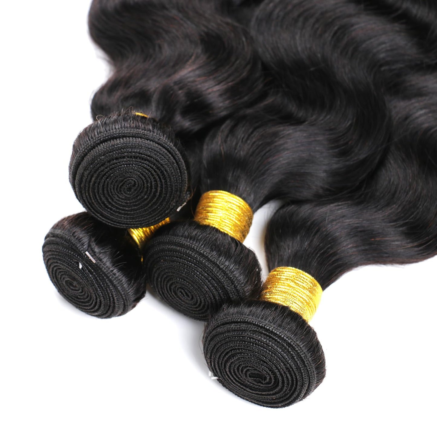 DaiMer Body Wave Human Hair One Bundle Unprocessed Body Wave Hair Extensions Double Weft 10A Brazilian Hair Bundles Wet And Wavy Hair Weave 28 Inch