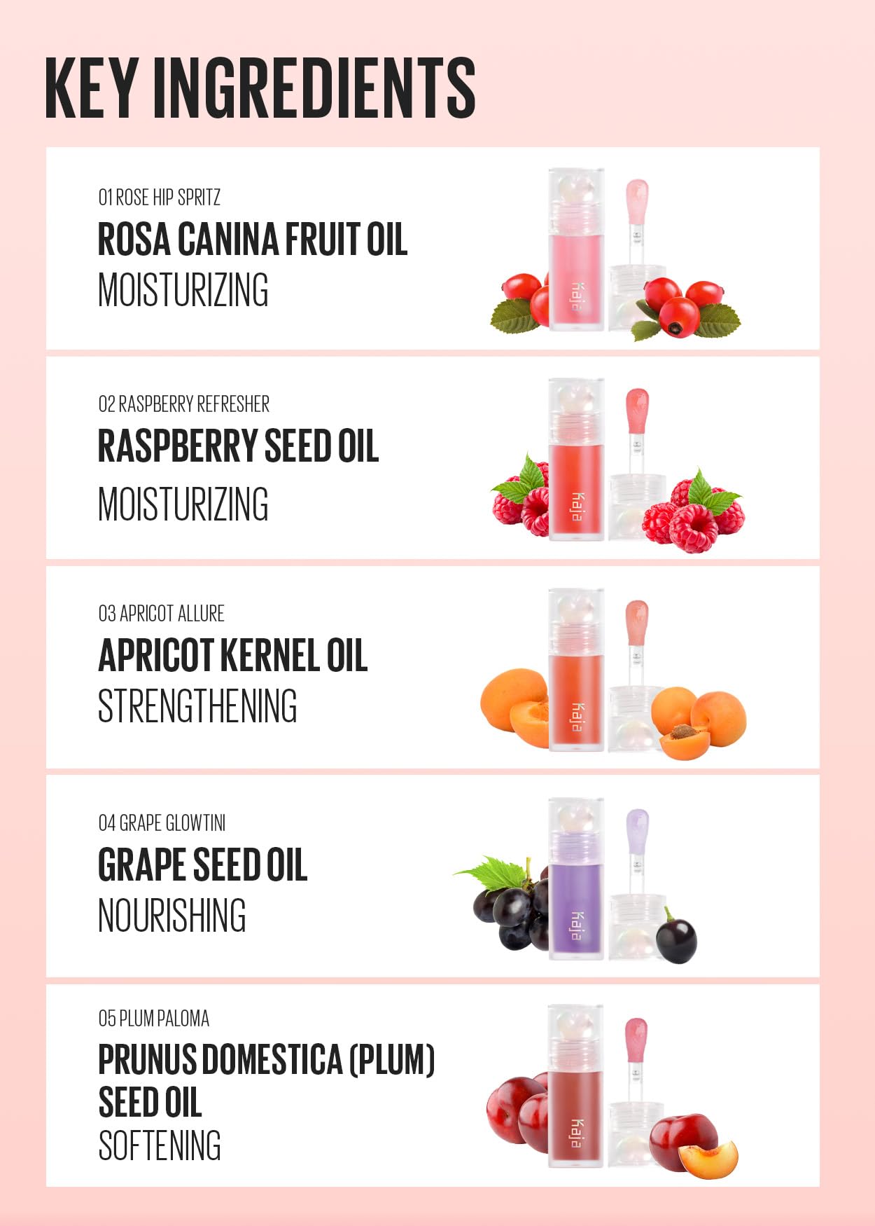 Kaja Juicy Glass Lip Plumping Oil | Hydrating, Feel Plumped and Lightweight with Vitamin Tree Fruit Oil for Glass Skin Look | 07 Fig Smoothie | Vegan, Cruelty-Free