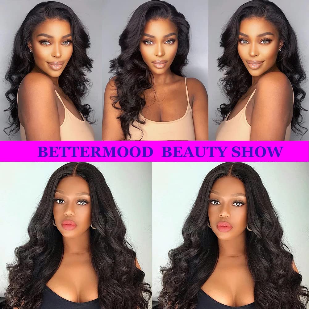 Body Wave Bundles Human Hair 26 Inch 10A Grade One Single Bundle Human Hair Body Wave for Black Women Unprocessed Brazilian Virgin Hair Extensions Human Hair Bundles Body Wave Natural Black