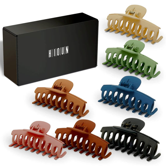 HIOUN Large Hair Clips for Thick Hair – Pack of 7