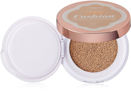 L'Oréal Paris True Match Lumi Cushion Foundation, W2 Light Ivory, 0.51 oz.