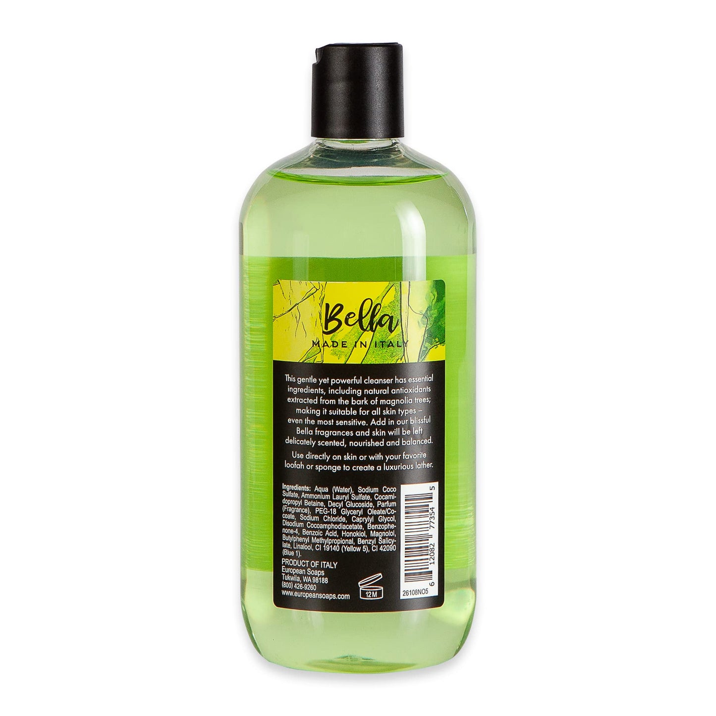 Via Mercato Bella Collection, Hydrates & Invigorates, Shower Gel, 500 ML, No. 5 - White Cyclamen, Berries & Vanilla