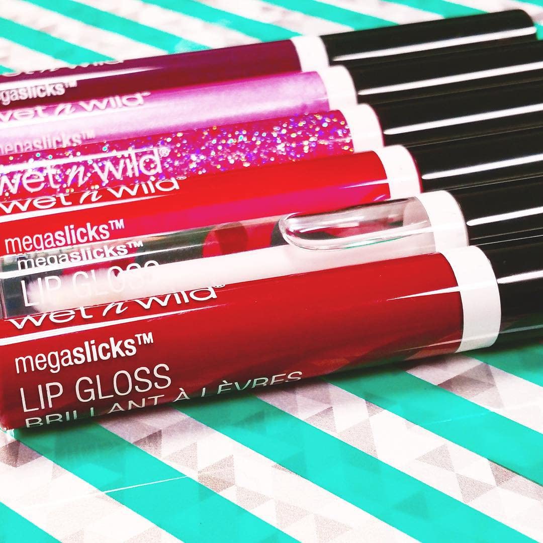 wet n wild Lip Gloss MegaSlicks, Pink Cotton Candy | High Glossy Lip Makeup