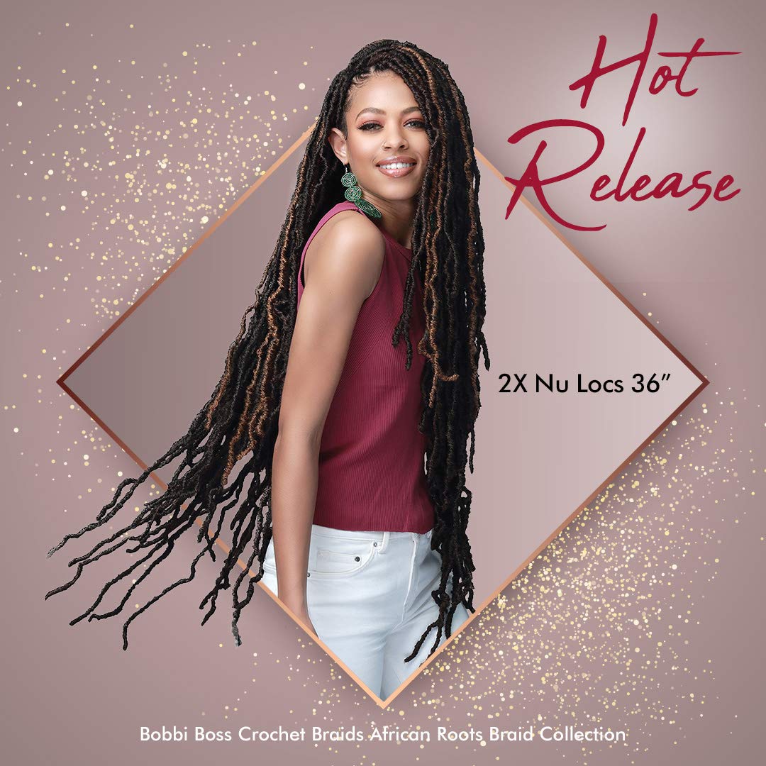 Bobbi Boss Synthetic Crochet Braid NU LOCS 36 2x (4-Pack, 1)