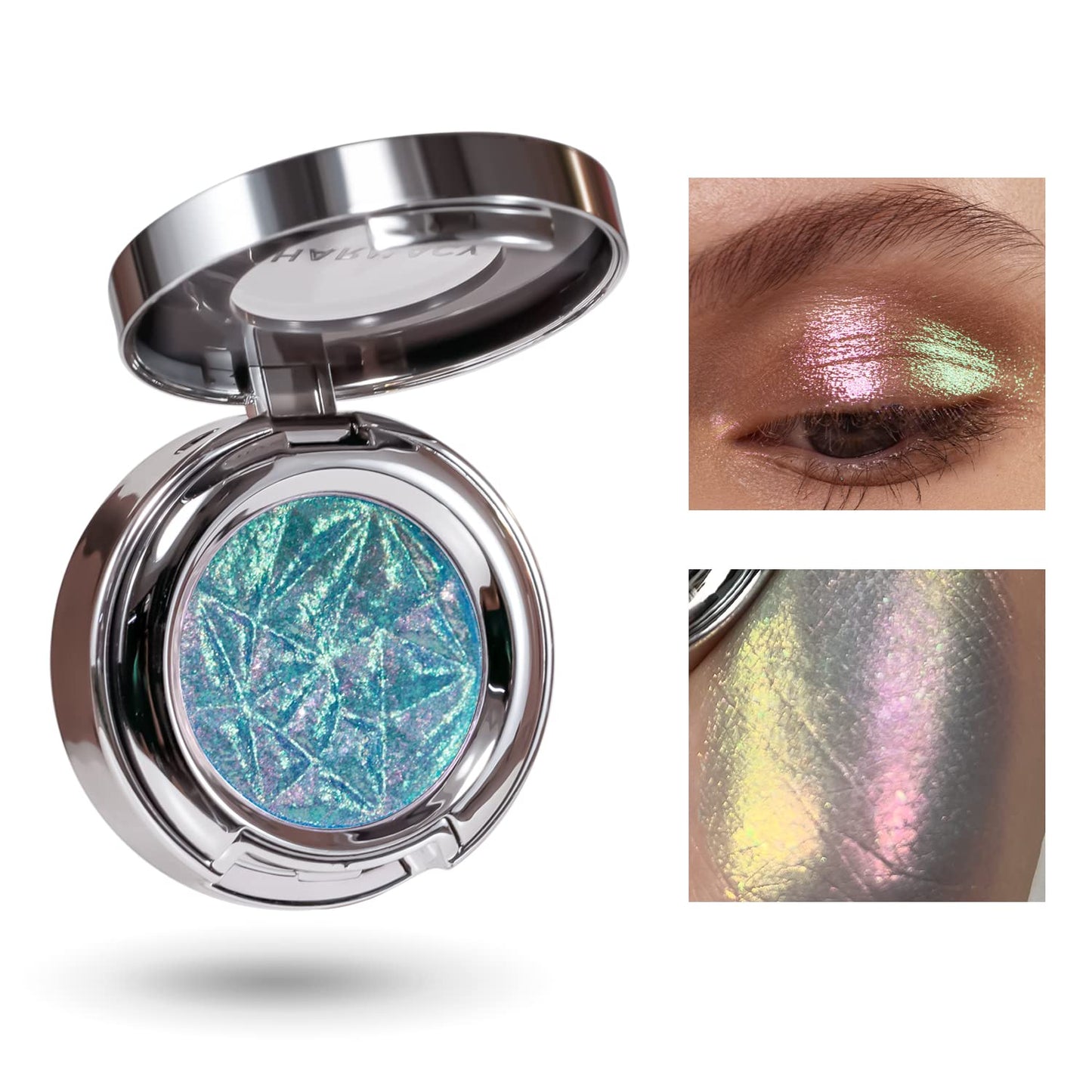 CHARMACY Duochrome Eyeshadow, Insane Shifters Chameleon Eyeshadow, Creates High-Impact, Metallic Eye Looks, 100% Vegan and Cruelty Free, 1.9g (#807)