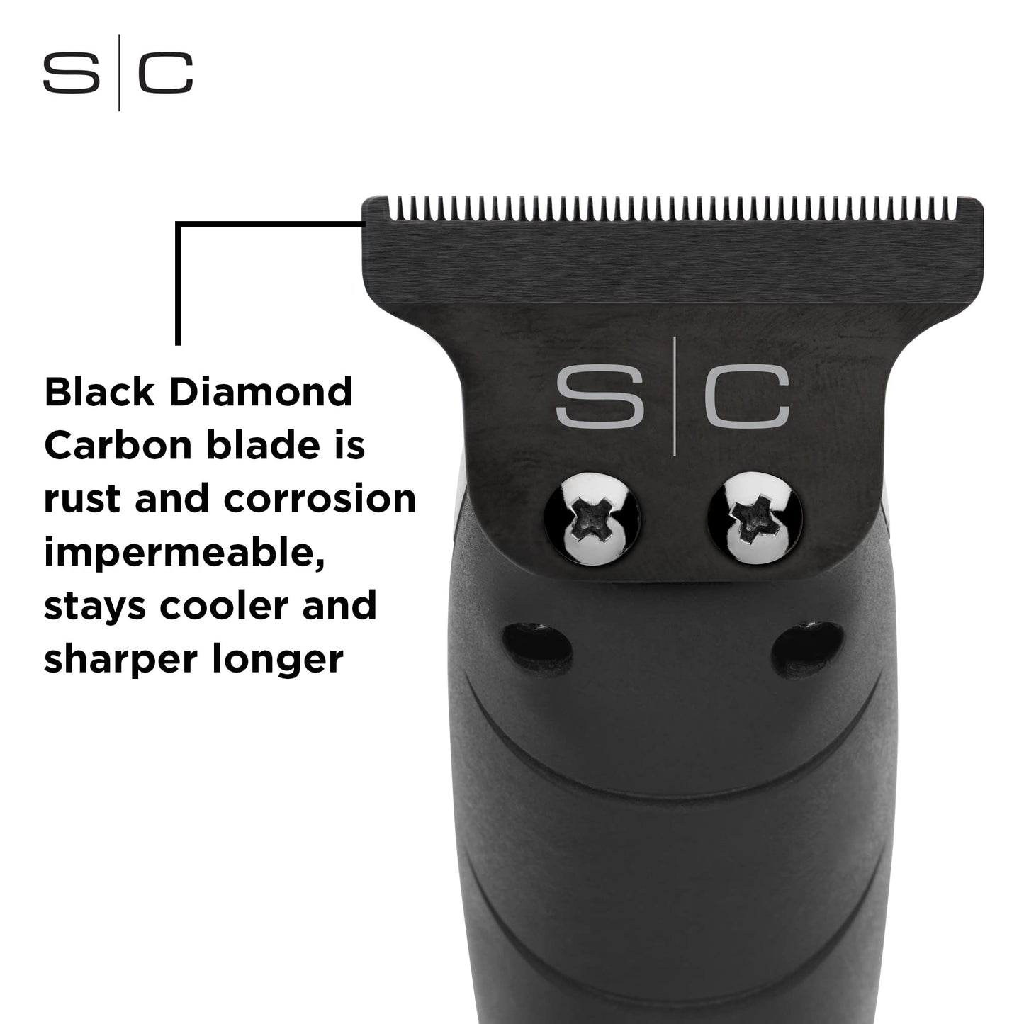 StyleCraft Replacement Fixed Black Diamond Carbon DLC Hair Trimmer Blade