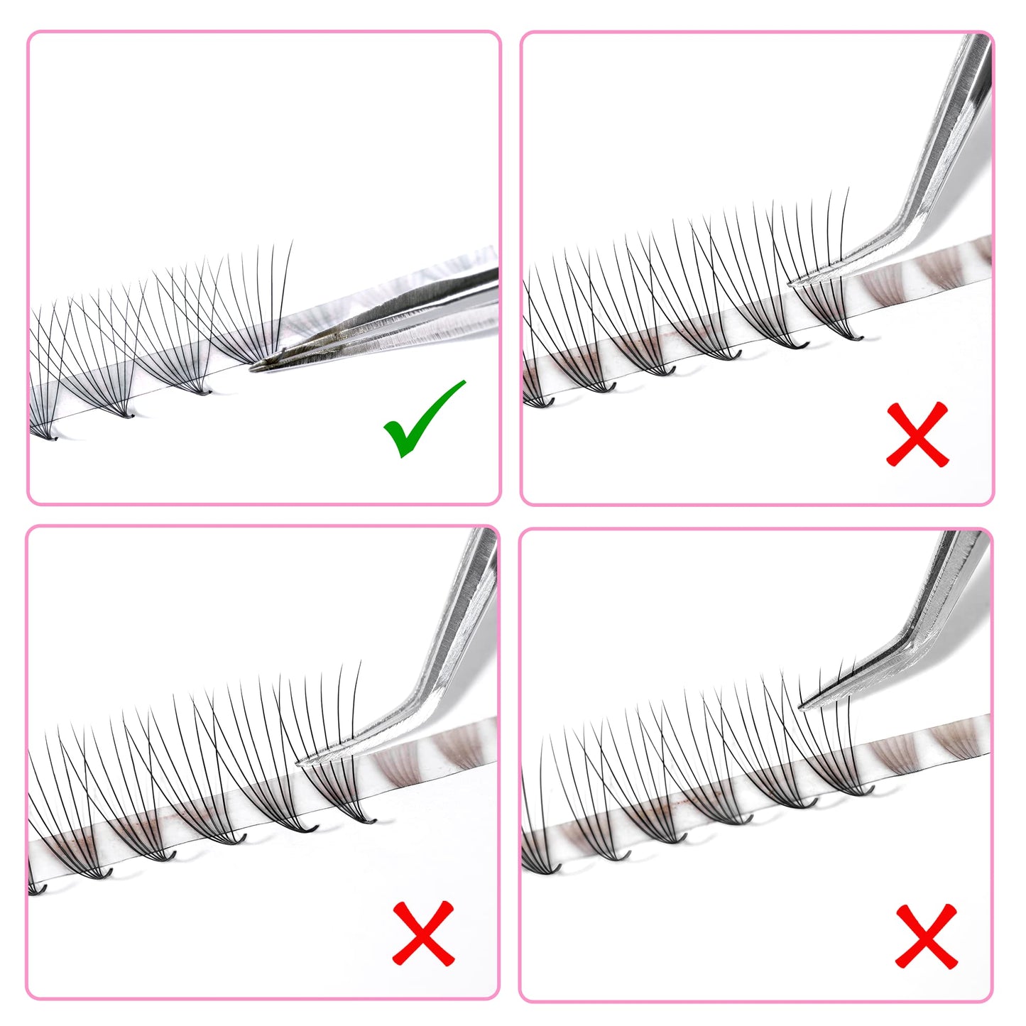 LAVISLASH 500 Ultraspeed Promade Fans Handmade Volume Eyelashes | Ultra Speed Eyelash Extension | 3D To 16D Fans | 0.03/0.05/0.07mm Thickness | C/CC/D Curl | 8-16mm Length(4D-0.07-D-13mm)