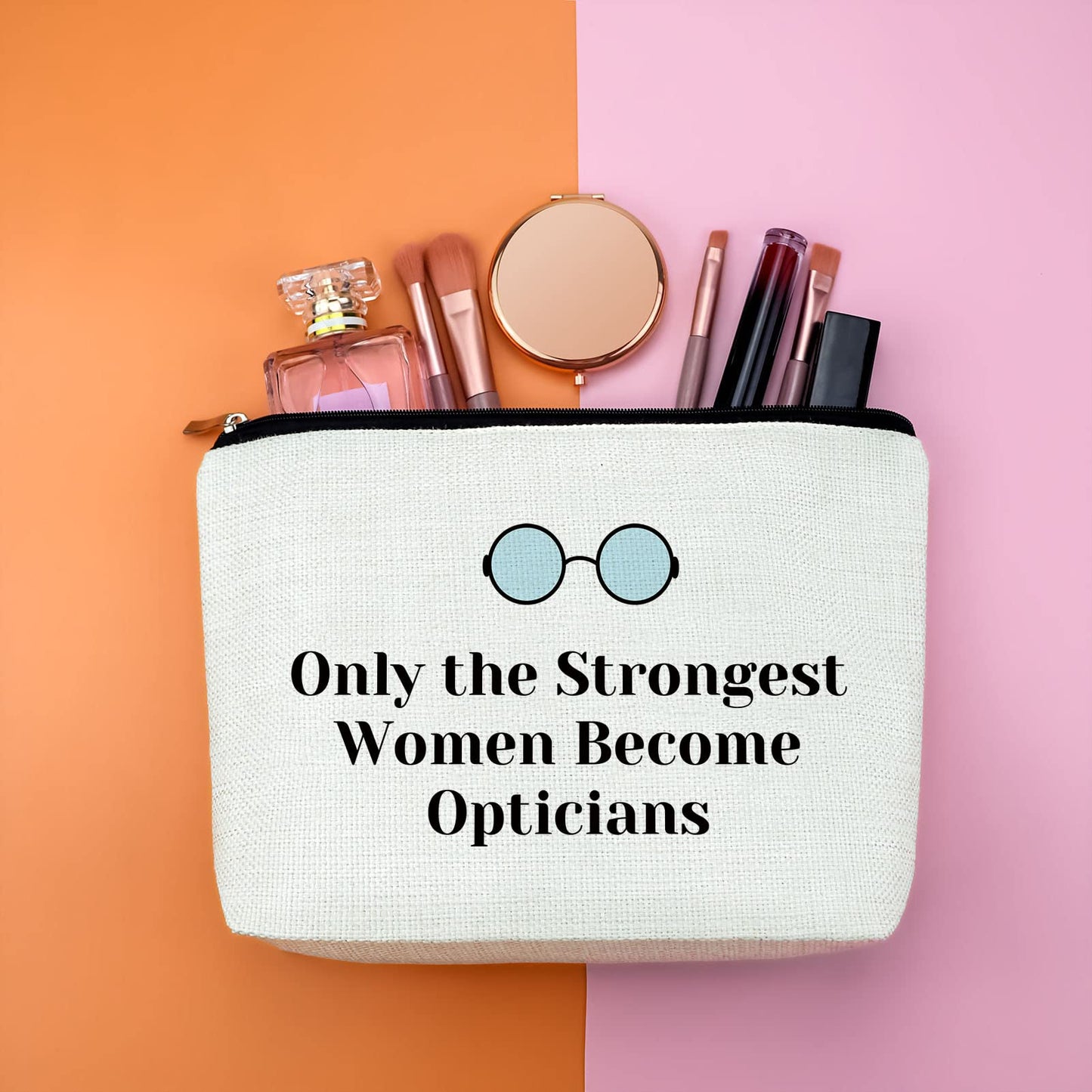 Thank You Gift for Optometrist Opticians Makeup Bag Gift for Eye Doctor Female Optometrist Graduation Thanksgiving Christmas Labor Day Gifts for Eye Doctor Ophthalmologist Assistant Travel Pouch