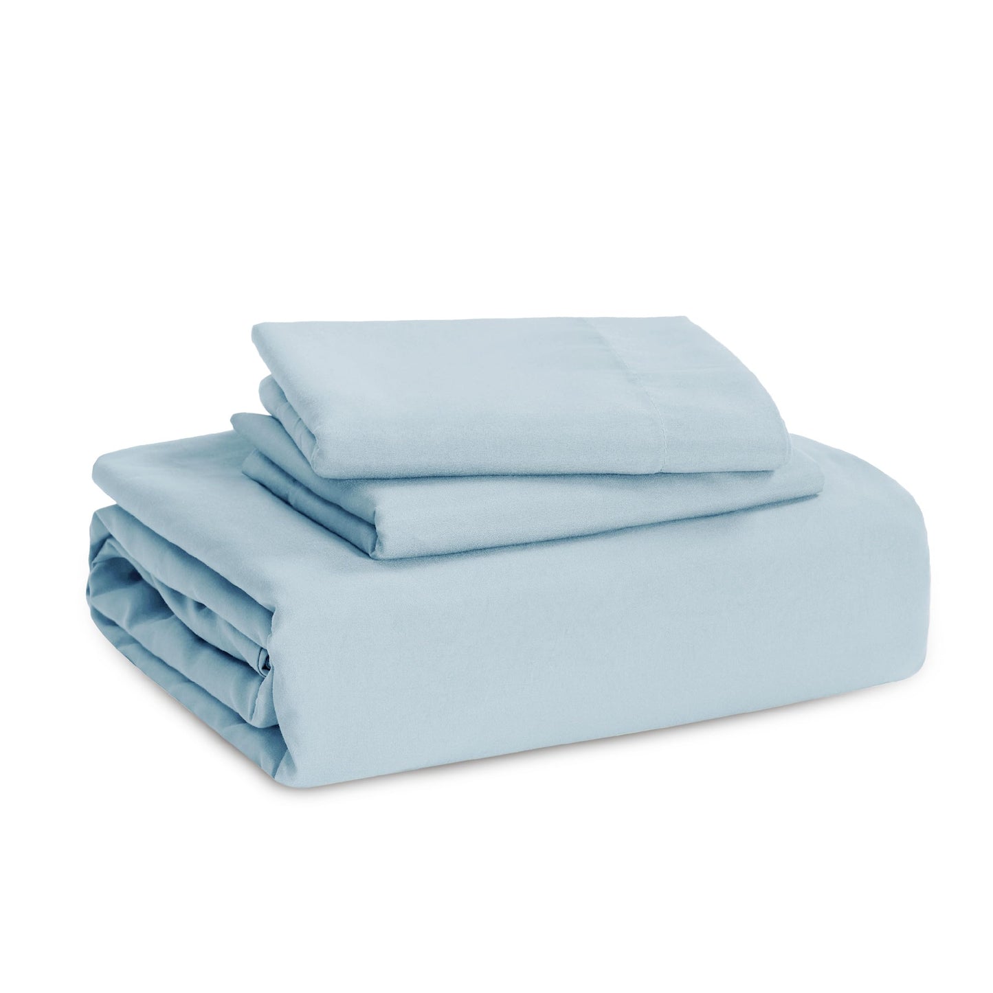 Bedsure Sky Blue Twin Duvet Cover Set - Soft Prewashed Duvet Cover Twin Size, 2 Pieces, 1 Duvet Cover 68x90 Inches with Zipper Closure and 1 Pillow Sham, Comforter Not Included