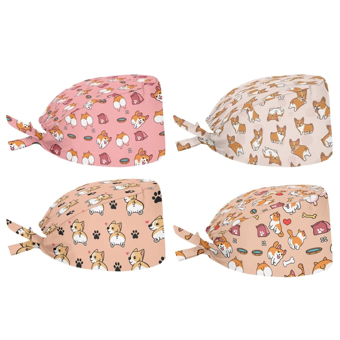 Belidome Hawaiian Hibiscus Floral Galaxy Working Hat for Women Shower Cap Durable Adjustable Waterproof