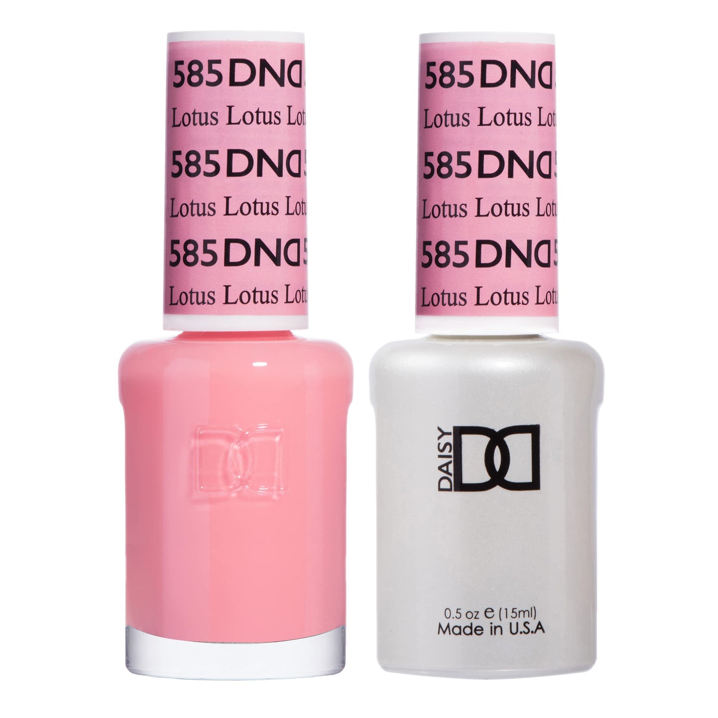 DND Gel Polish Set - 1 each of Pink Gel Polish and Pink Nail Polish, 585 Lotus, 0.5 Fl Oz