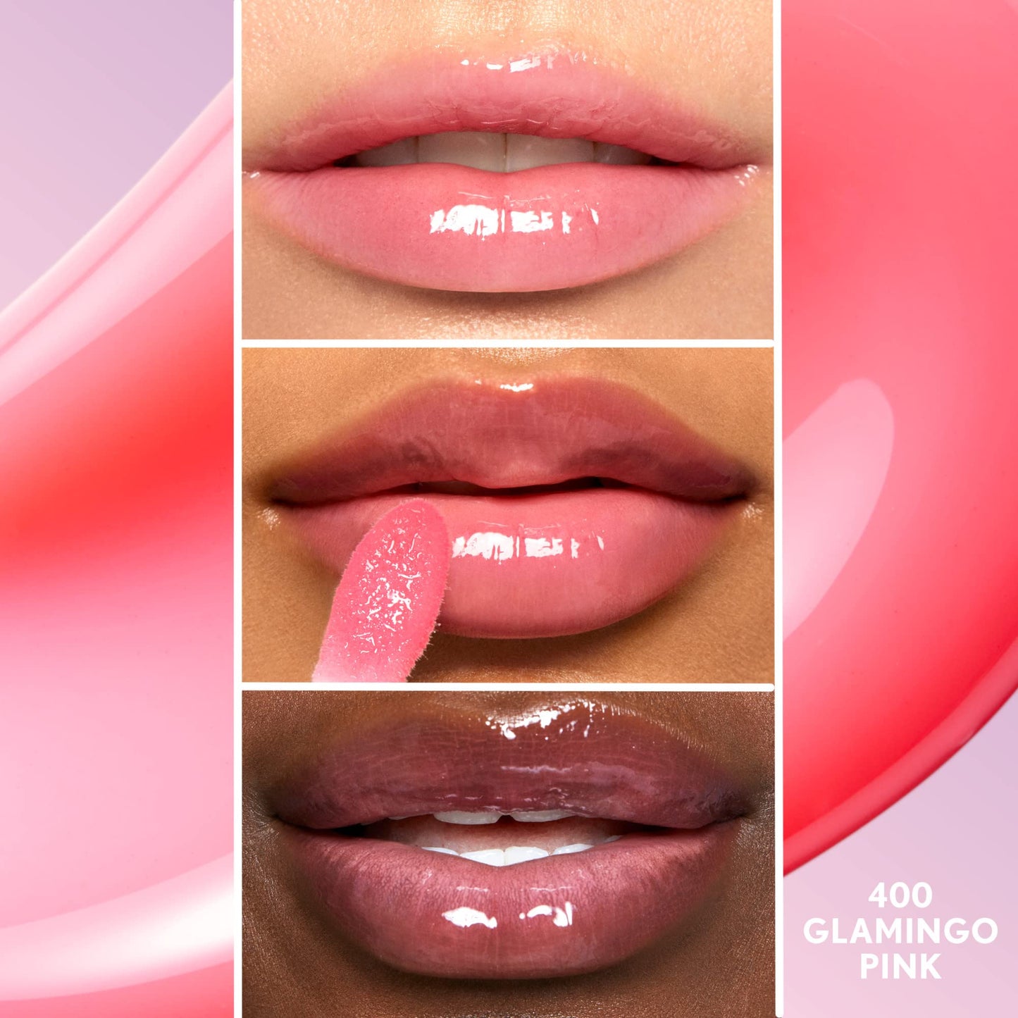 COVERGIRL Clean Fresh Yummy Gloss – Lip Gloss, Sheer, Natural Scents, Vegan Formula - Glamingo Pink