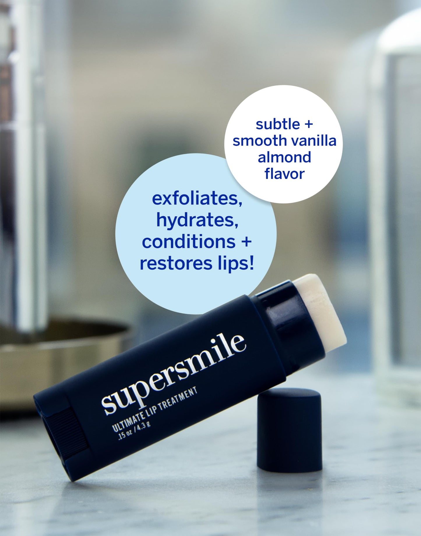 Supersmile Ultimate Lip Treatment - Healing Chapstick for Dry, Cracked Lips - Nourishing Lip Balm with Collagen & Shea Butter - Hydrating Lip Plumper & Soothing Lip Moisturizer