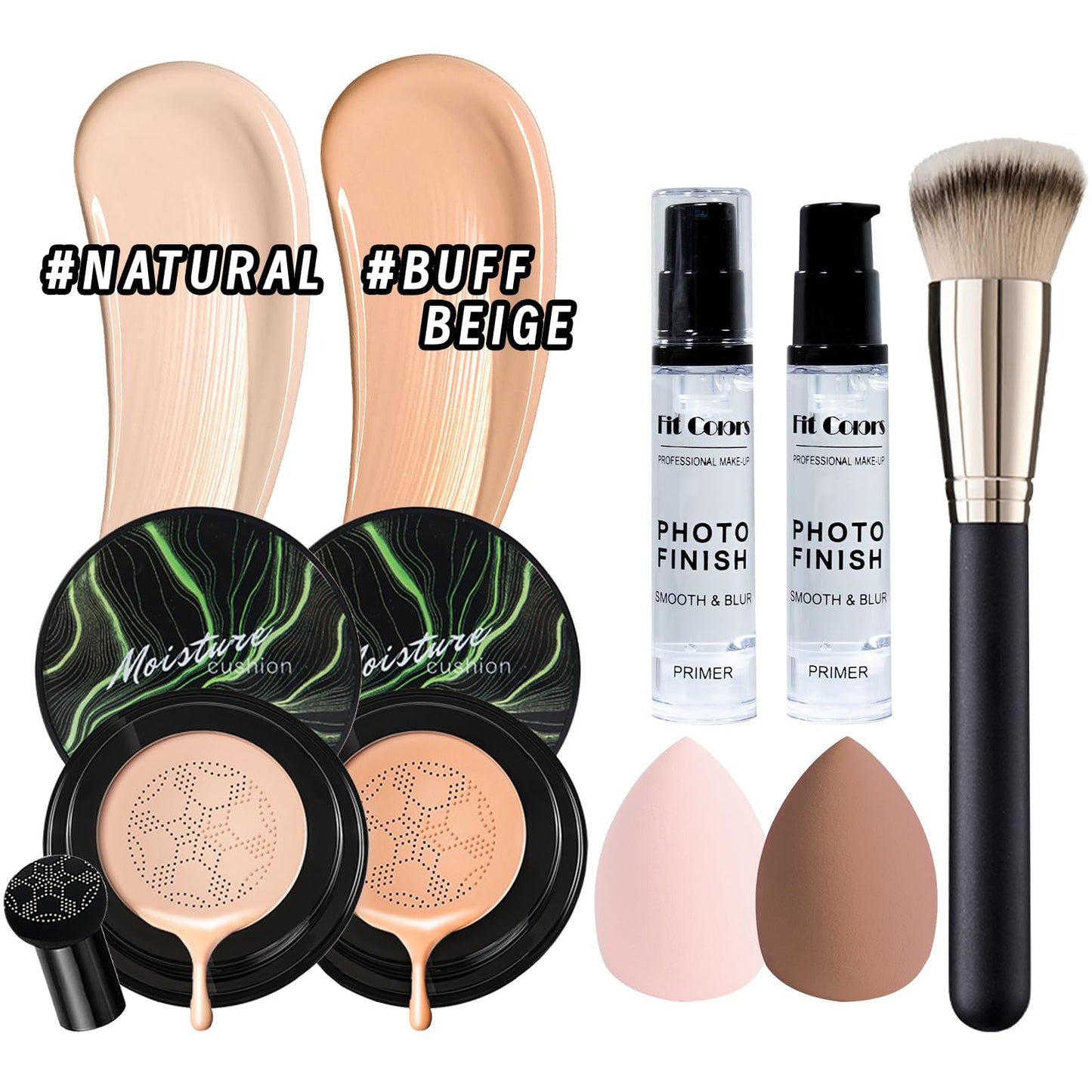 YBUETE Makeup Set Kit for Women Full Kit, Makeup Present for Women Teen Girl, Eyeshadow CC Cream Face Primer Brush 3 in 1 Palette Lip Gloss, Eyebrow Soap Mascara Eyeliner Makeup bag