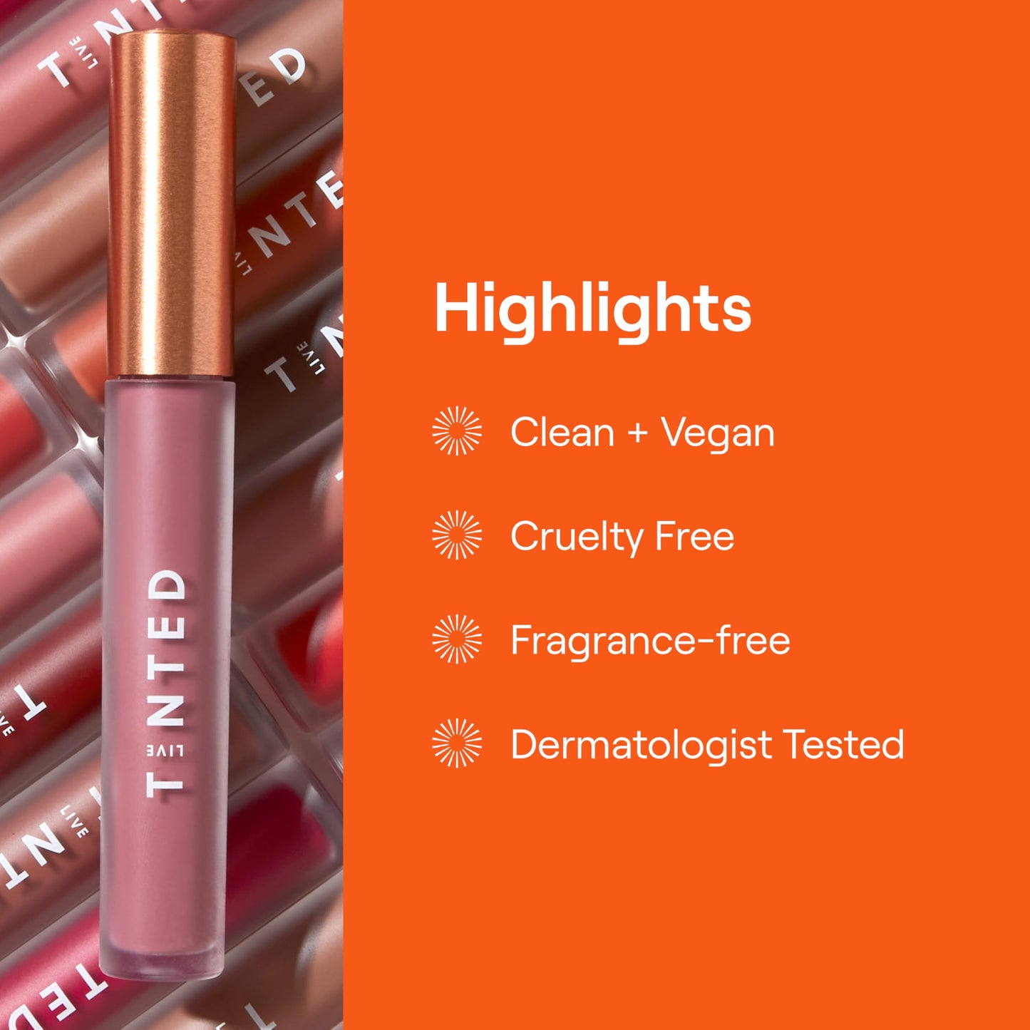 Live Tinted Huelip Liquid Lip Crème - Weightless, Long-Lasting Liquid Lip with Hyaluronic Acid and Jojoba Oil For a Soft, Comfortable, Moisturized Finish - 0.09 fl oz - Muted Pink