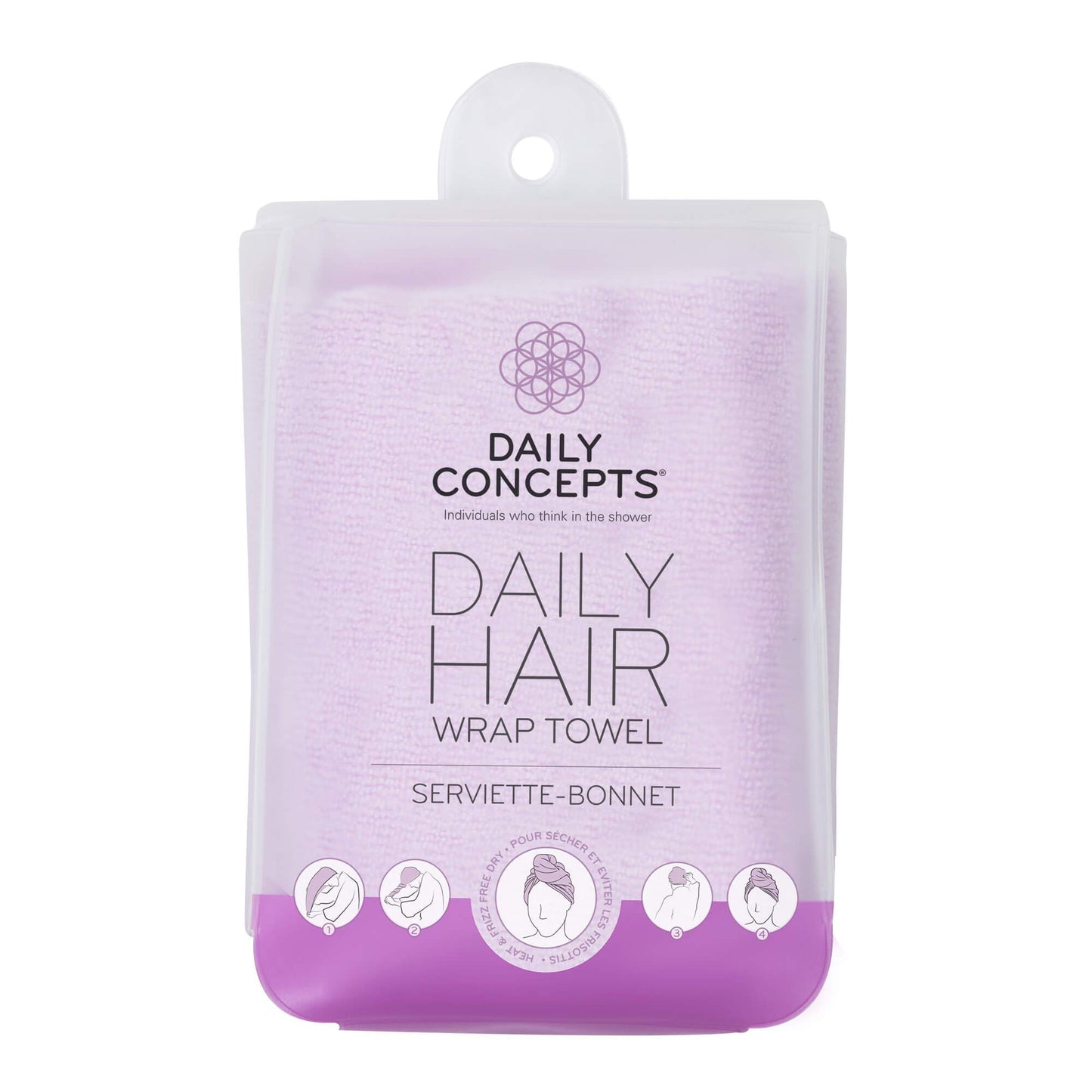 DAILY CONCEPTS Your Hair Towel Wrap, Purple