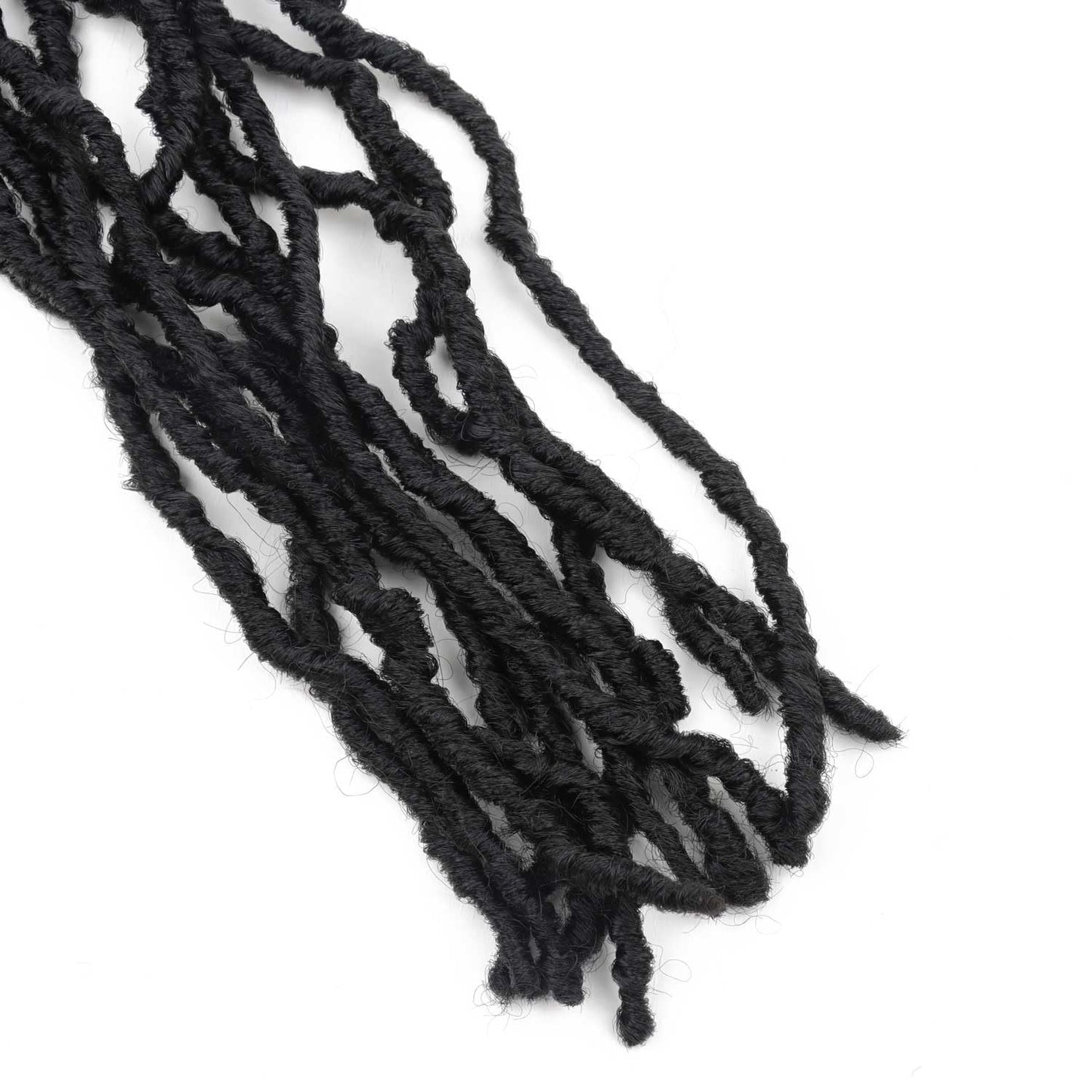 40 Inch Faux Locs Crochet Hair for Butterfly Locs Crochet Hair Distressed Soft Locs Hair for Women (40 Inch, 6Packs 1B)