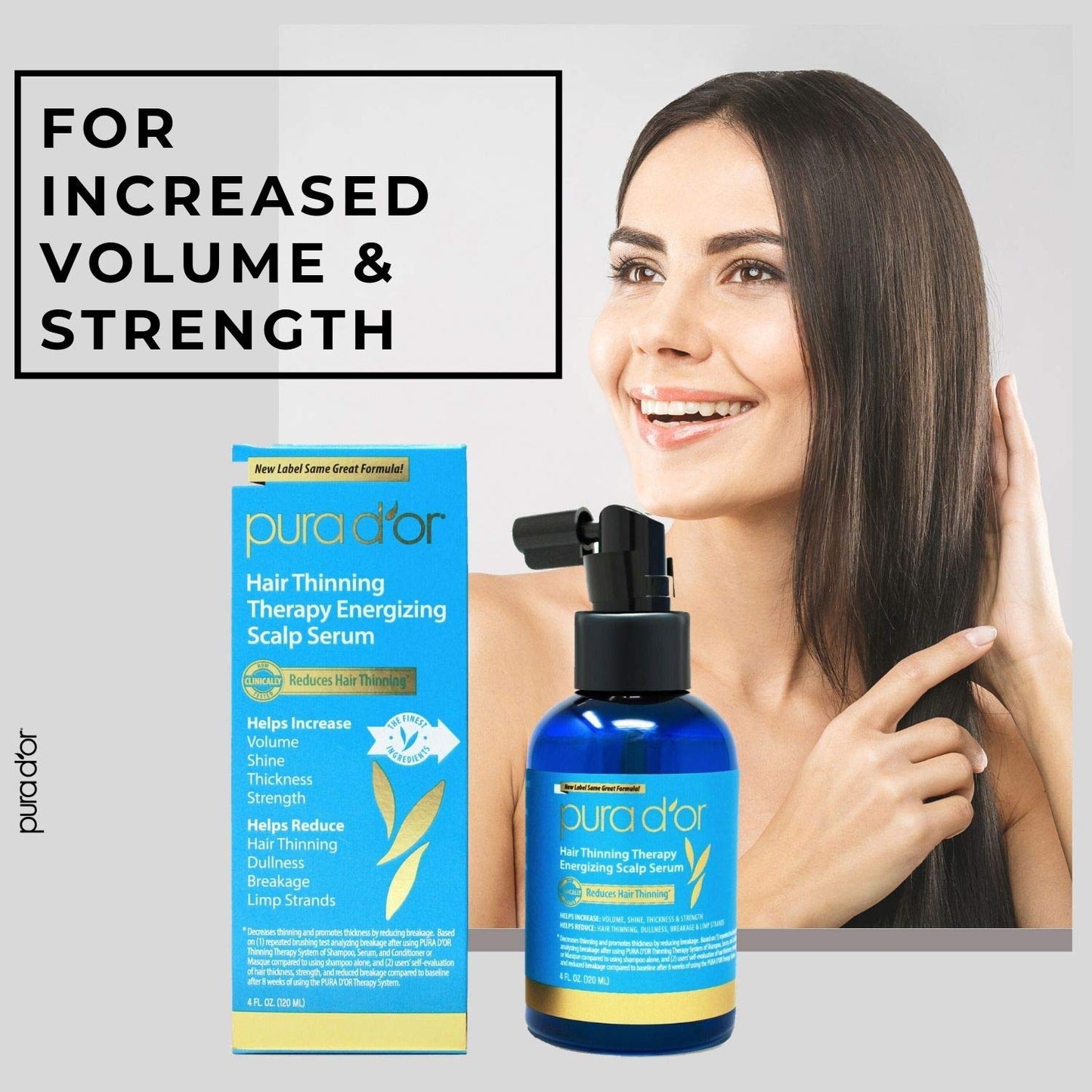 PURA D'OR Anti-Thinning Advanced Therapy Biotin Shampoo & Conditioner Hair Care Set, Clinically Proven, DHT Blocker Hair Thickening Products For Women & Men, Natural Daily Routine Shampoo, 16oz x 2 and PURA D'OR Scalp Therapy Energizing Scalp Serum Revita