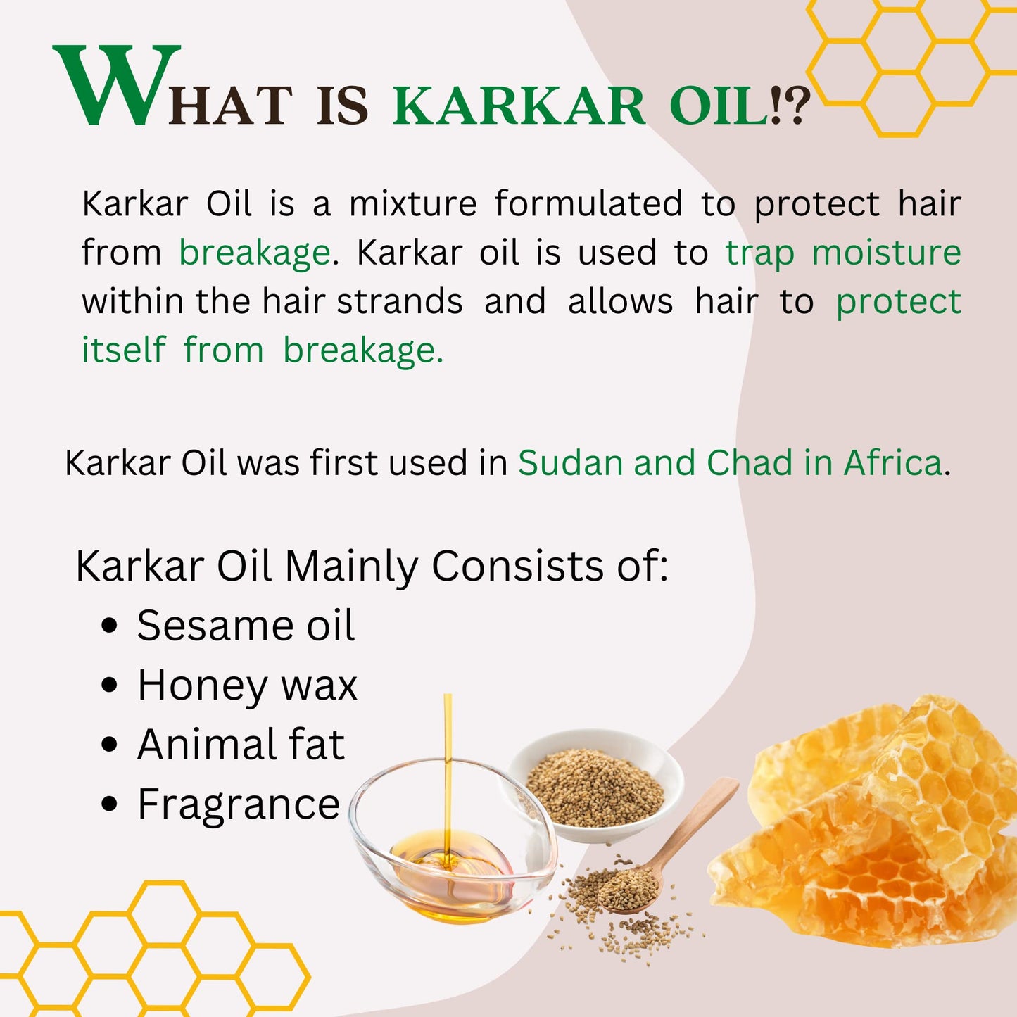 2-in-1 Karkar Oil with 100% Natural African Chebe for Hair Growth - 8.45 FL OZ