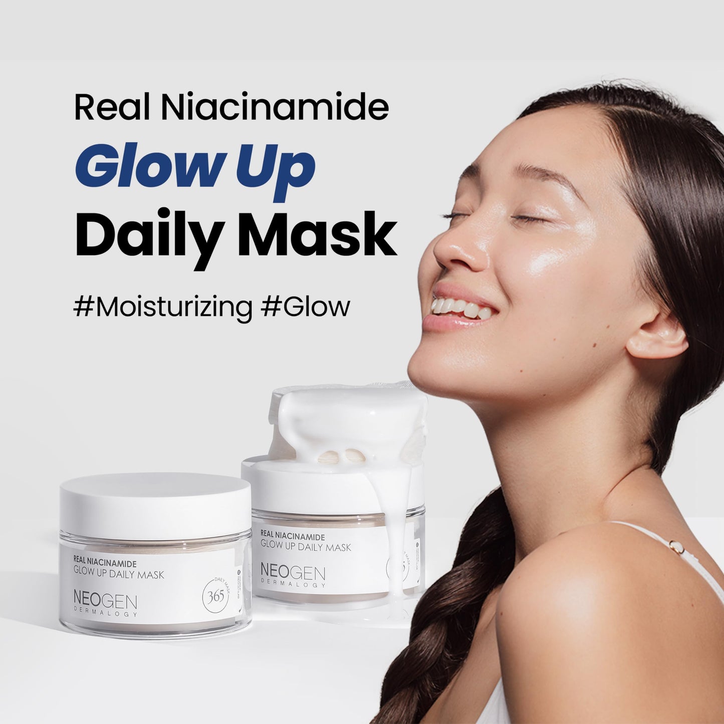 Neogen DERMALOGY Niacinamide Glow-Up Daily Facial Mask (40 Sheets) 6.1 fl oz (180 ml)