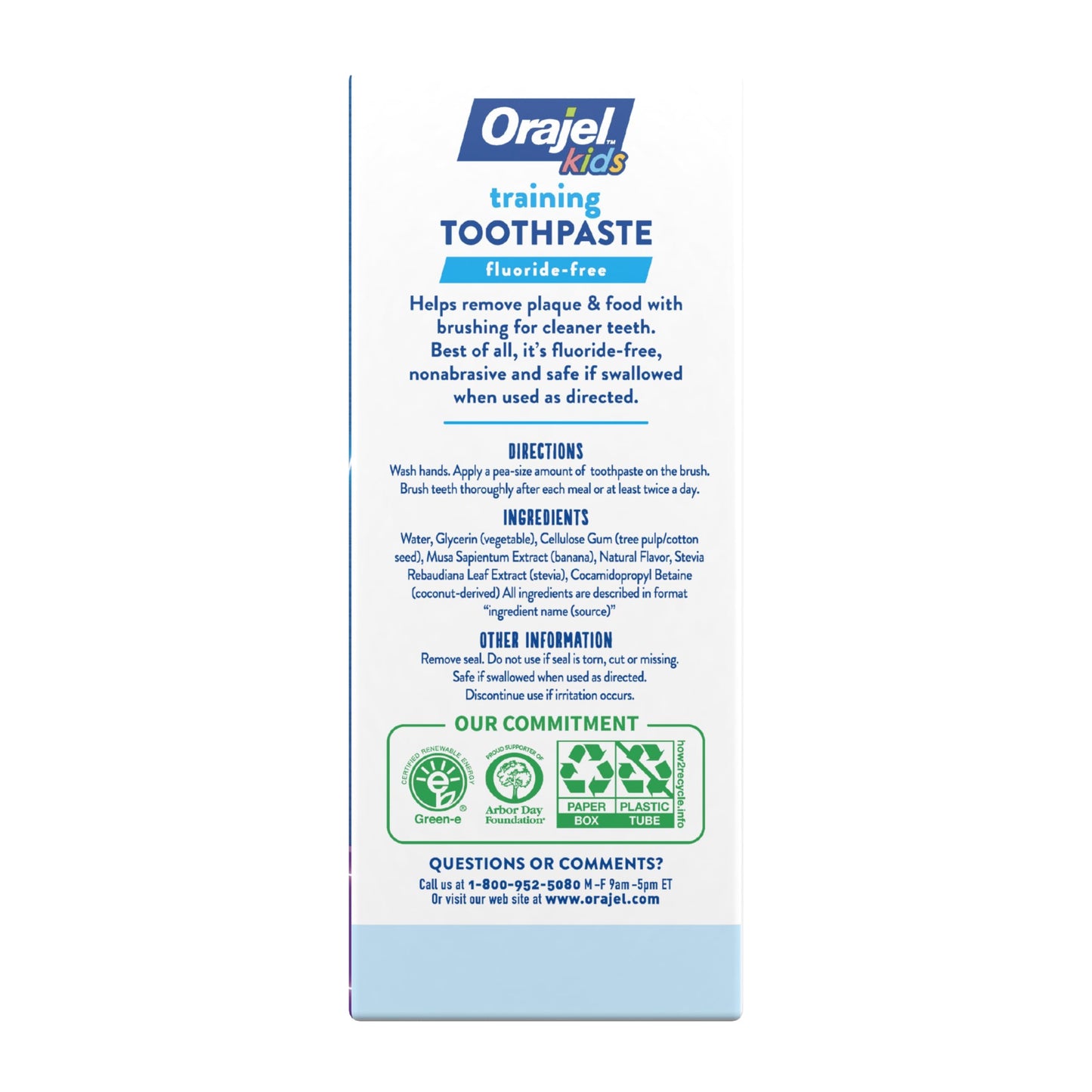 Orajel Kids Paw Patrol Fluoride-Free Training Toothpaste, Natural Fruity Fun Flavor, 1 Pediatrician Recommended, 1.5oz Tube (Pack of 2)