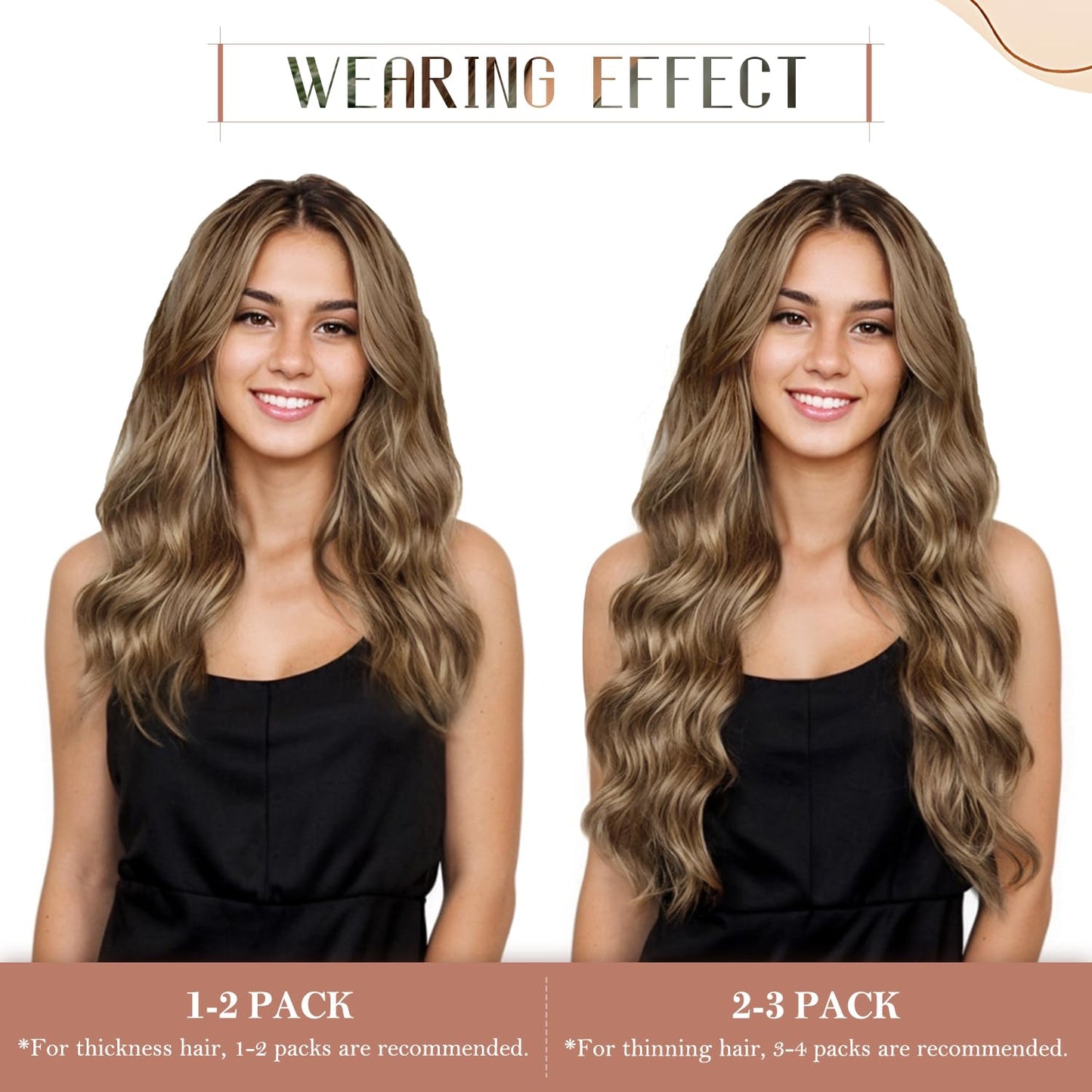 Nano Bead Hair Extensions Human Hair 20 Inch Nano Ring Hair Extension 100% Real Human Hair, Natural Can be Washed Curled Dyed Permed, 50 Strands 50g #4P27 Medium Brown & Dark Blonde