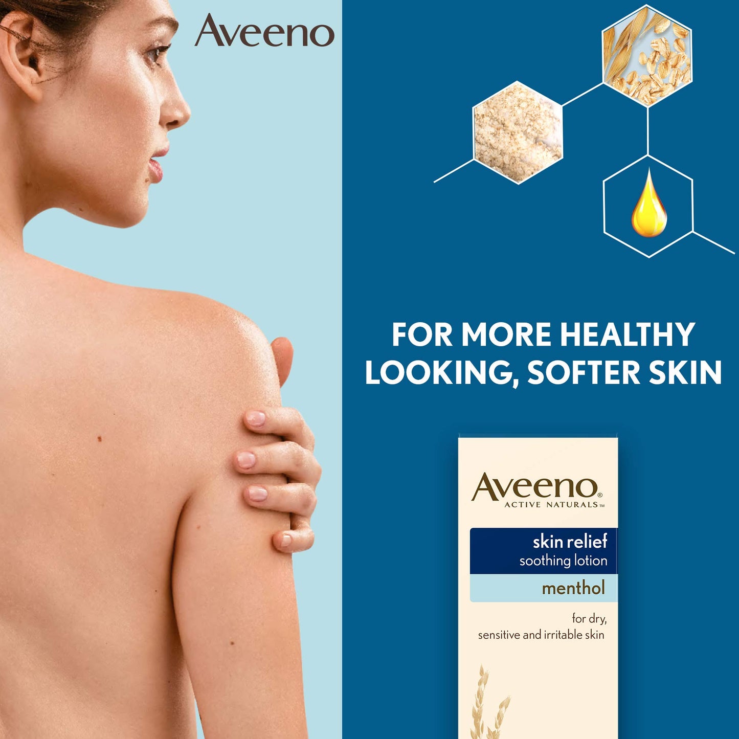 Aveeno Soothing Cream at The Menthol Reduces Itching from Dry Skin 200ml