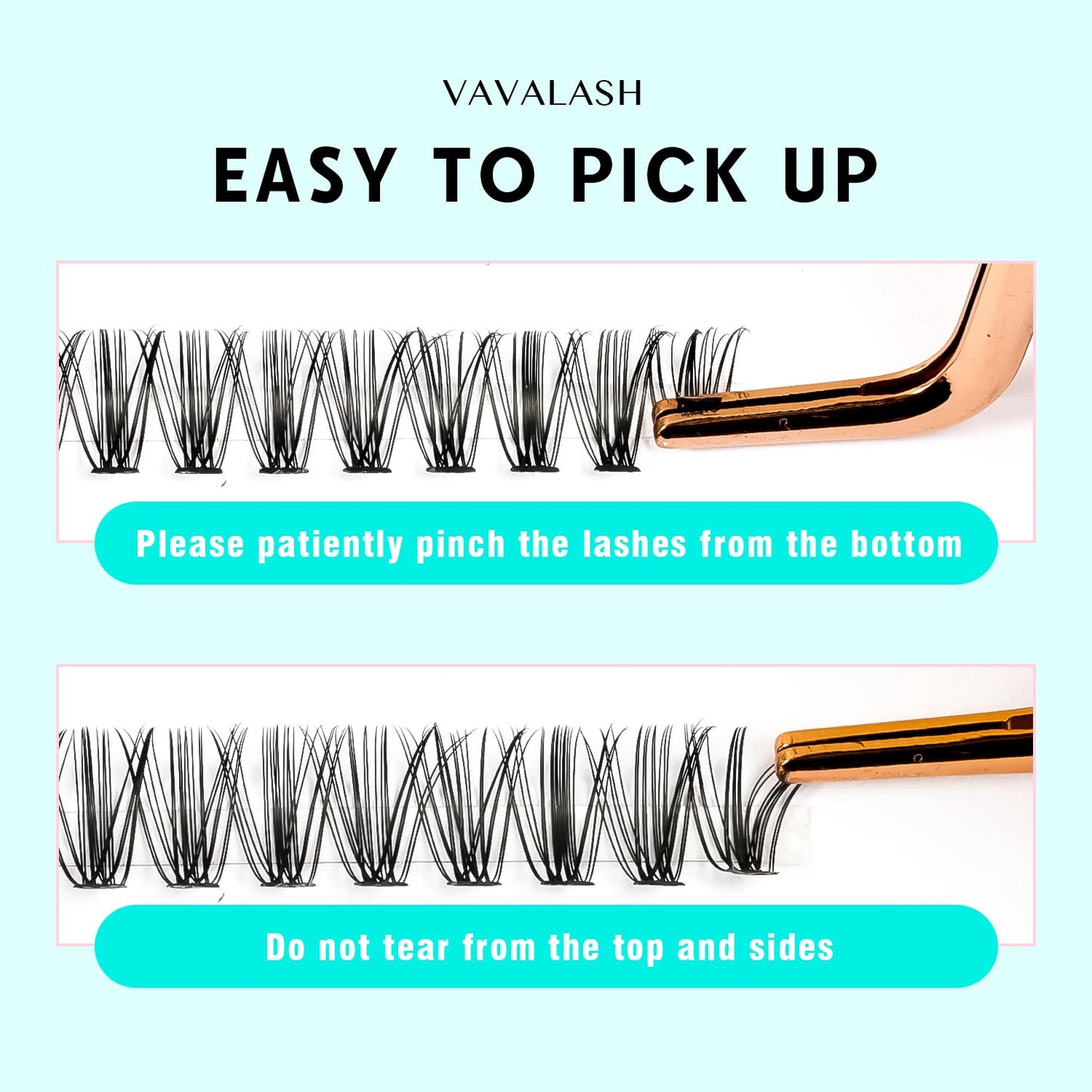 VAVALASH Lash Clusters 20D-C-0.07-9-16MM DIY Individual Lashes 280 PCS Cluster Lashes 10D 20D 30D 40D 50D C D Curl Volume False Eyelash Extensions DIY Lash Extensions at Home (20D-0.07-C,9-16mm)