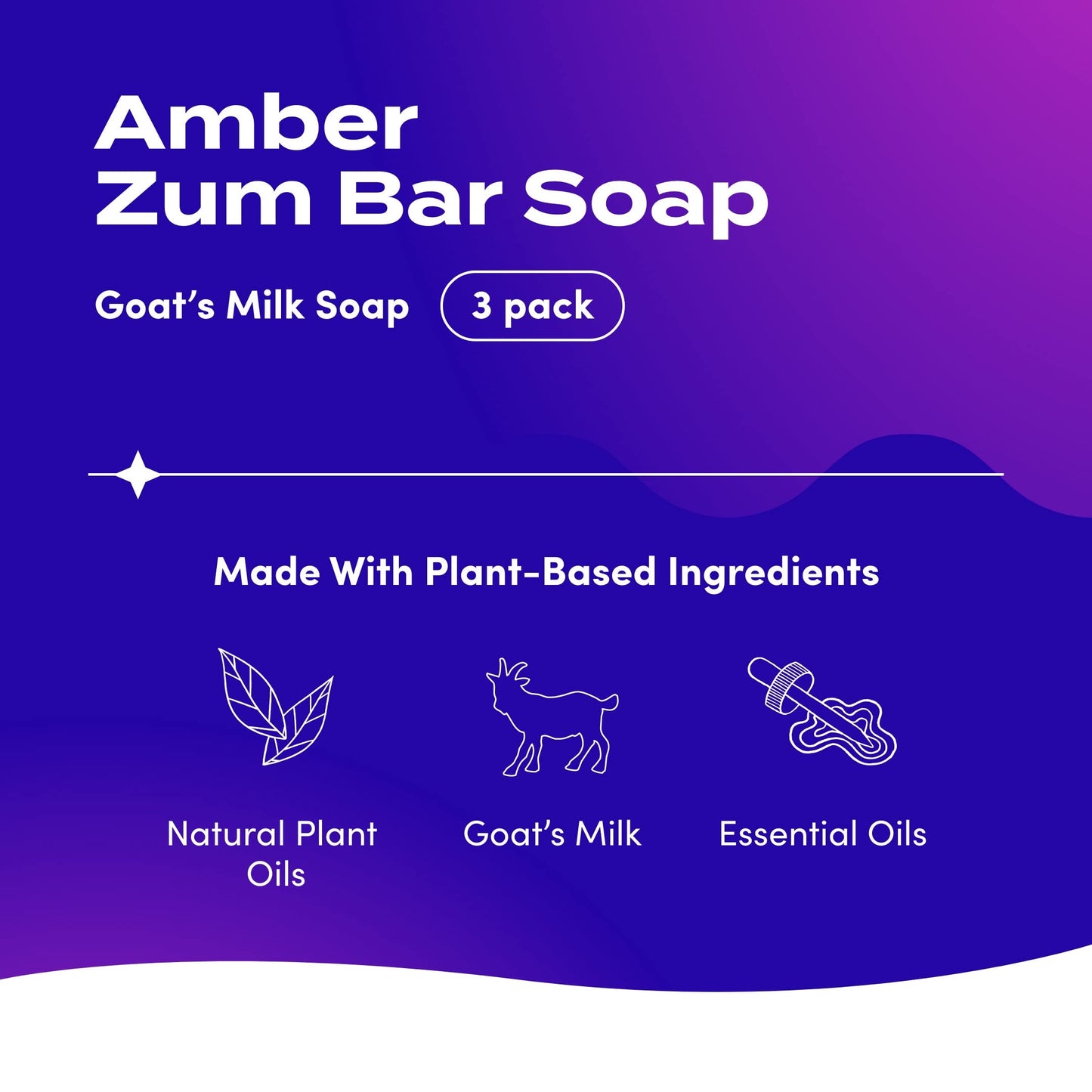 Zum Bar Goat's Milk Soap - Amber - 3 oz (3 Pack)