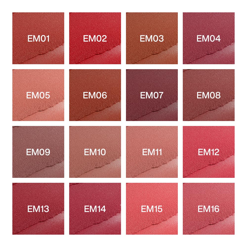 INTO YOU Matte Lipstick for Women, Matte Red Lipstick Long Lasting, Multi-Purpose for Lips and Cheek, Non-Stick Cup Not Fade Lip Stain Makeup Cosmetics Official Directly (EM16)