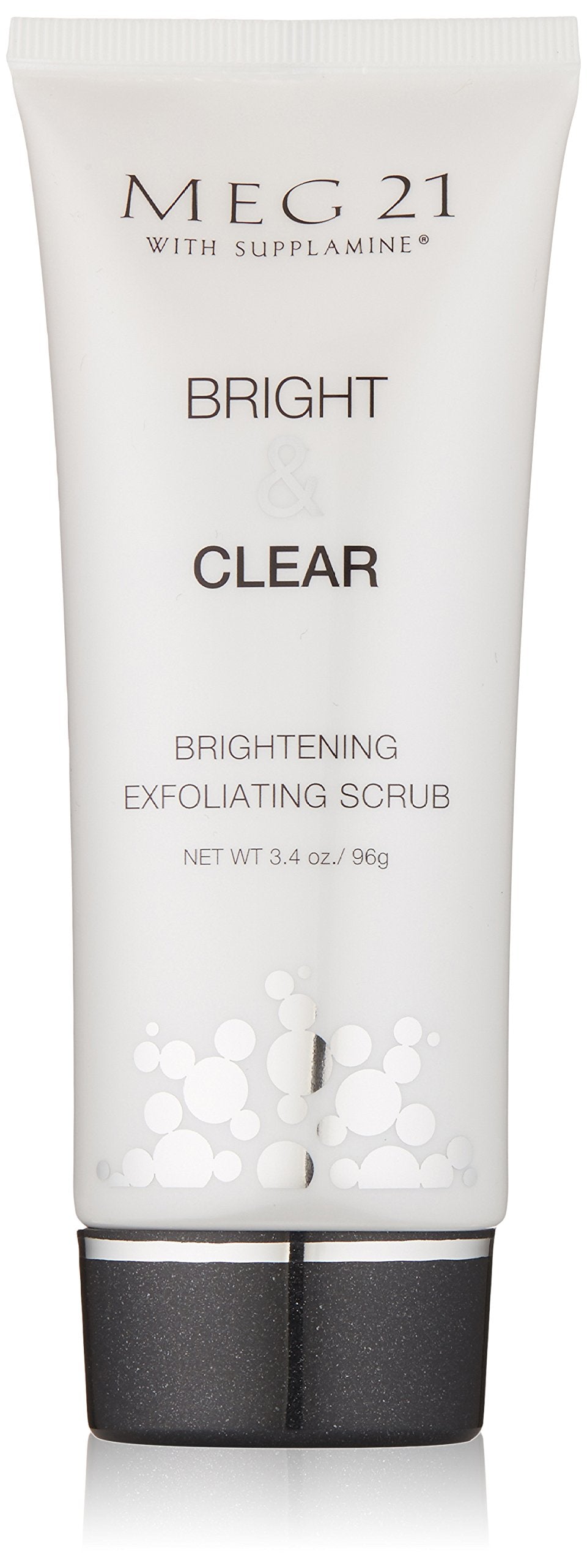 MEG 21 Bright & Clear Exfoliating Scrub. Gentle exfoliator for face Pore tightening Polishes away dead skin Softens Smoothes Visibly Brightens Botanicals remove harmful effects of skin aging 3.4 oz