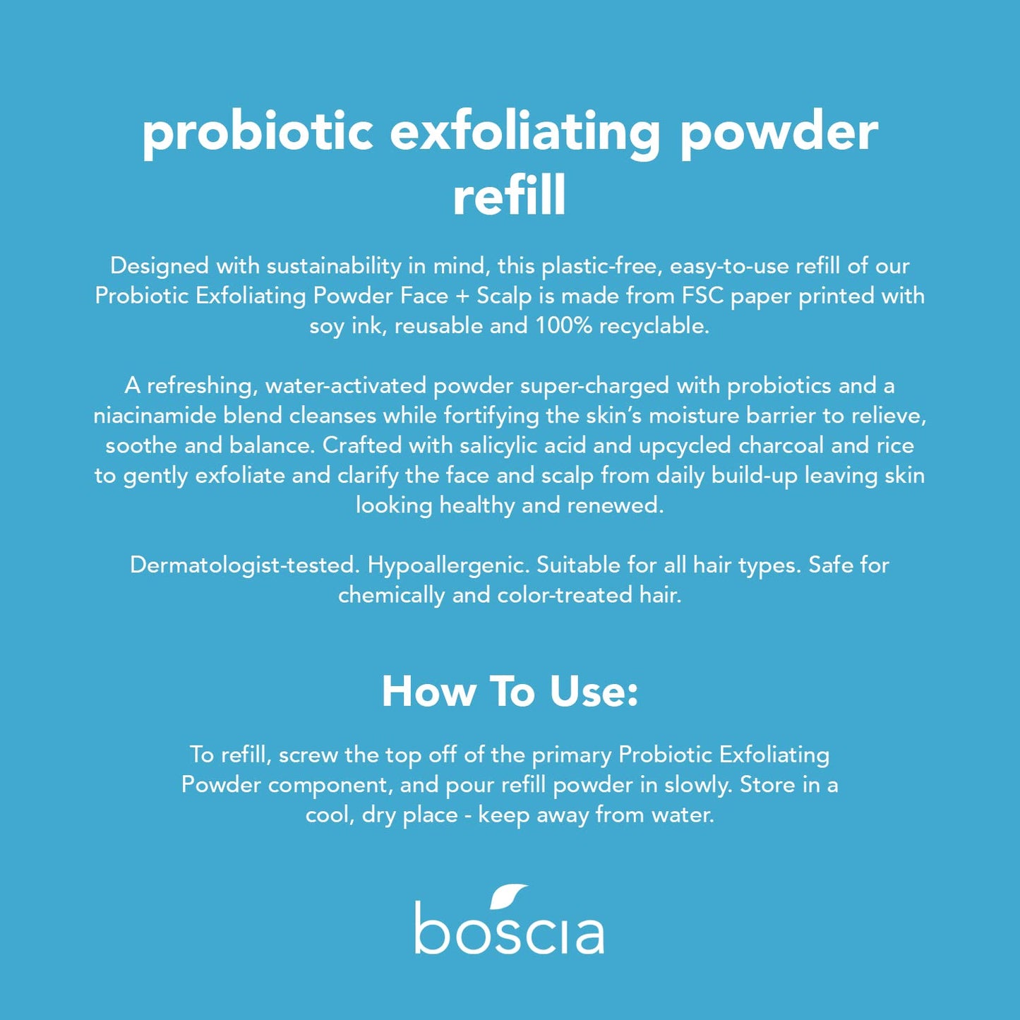 Probiotic Exfoliating Powder Face + Scalp Refill