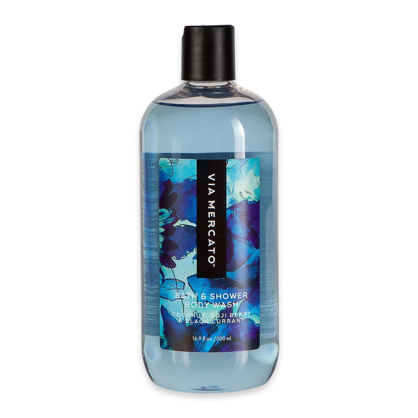 Via Mercato Bella Collection, Hydrates & Invigorates, Shower Gel, 500 ML, No. 6 - Coconut, Goji Berry & Black Currant